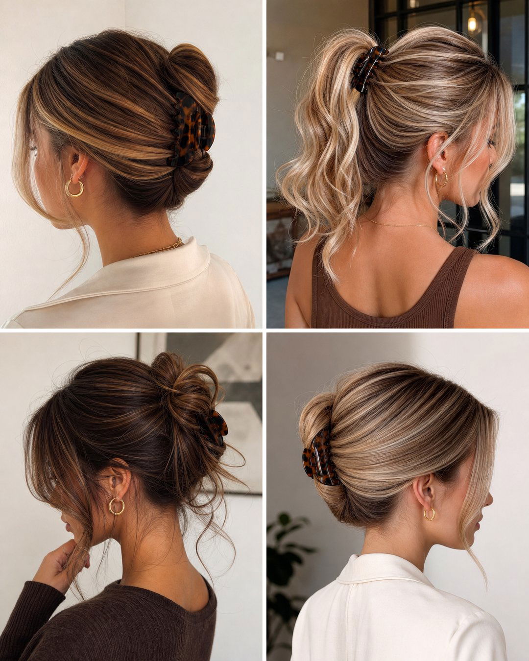 25 Gorgeous Banana Clip Natural Hairstyles to Inspire You