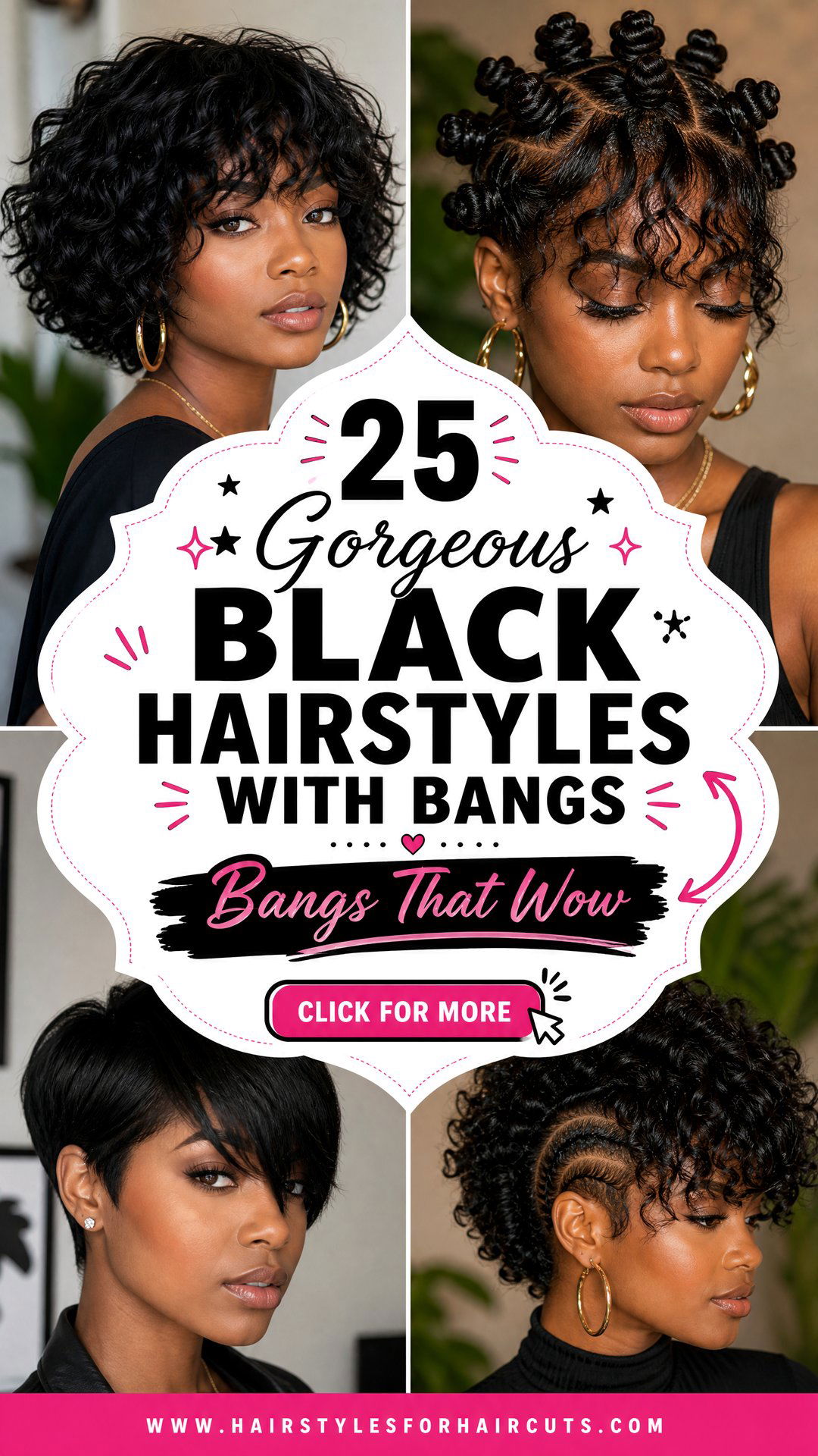 25 Gorgeous Black Hairstyles With Bangs to Try Now - 25 Gorgeous Black Hairstyles With Bangs to Try Now