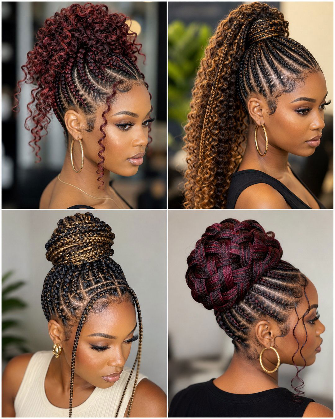 25 Gorgeous Braided Updo Hairstyles for Black Hair
