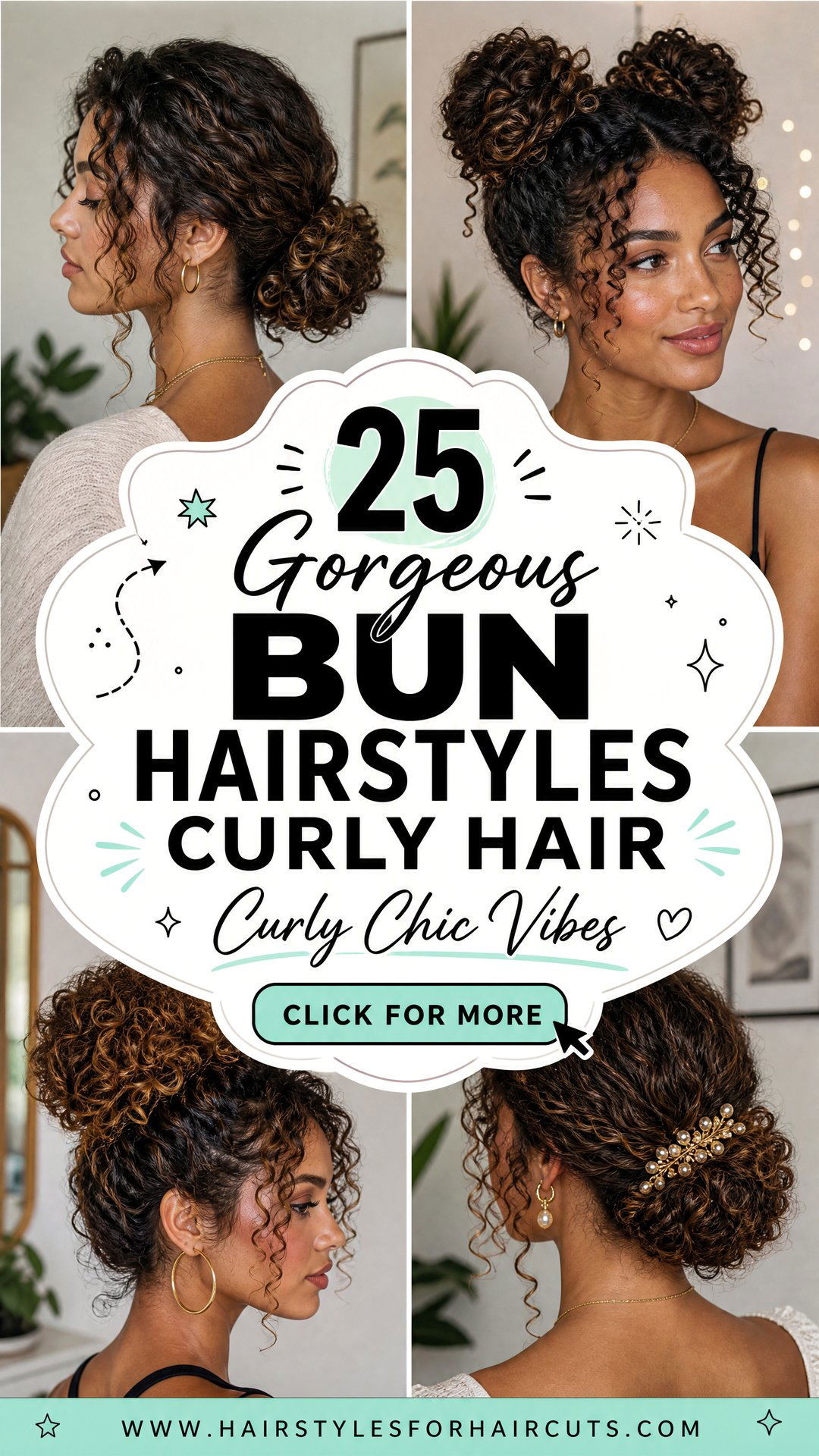 25 Gorgeous Bun Hairstyles Curly Hair Ideas to Try Now - 25 Gorgeous Bun Hairstyles Curly Hair Ideas to Try Now