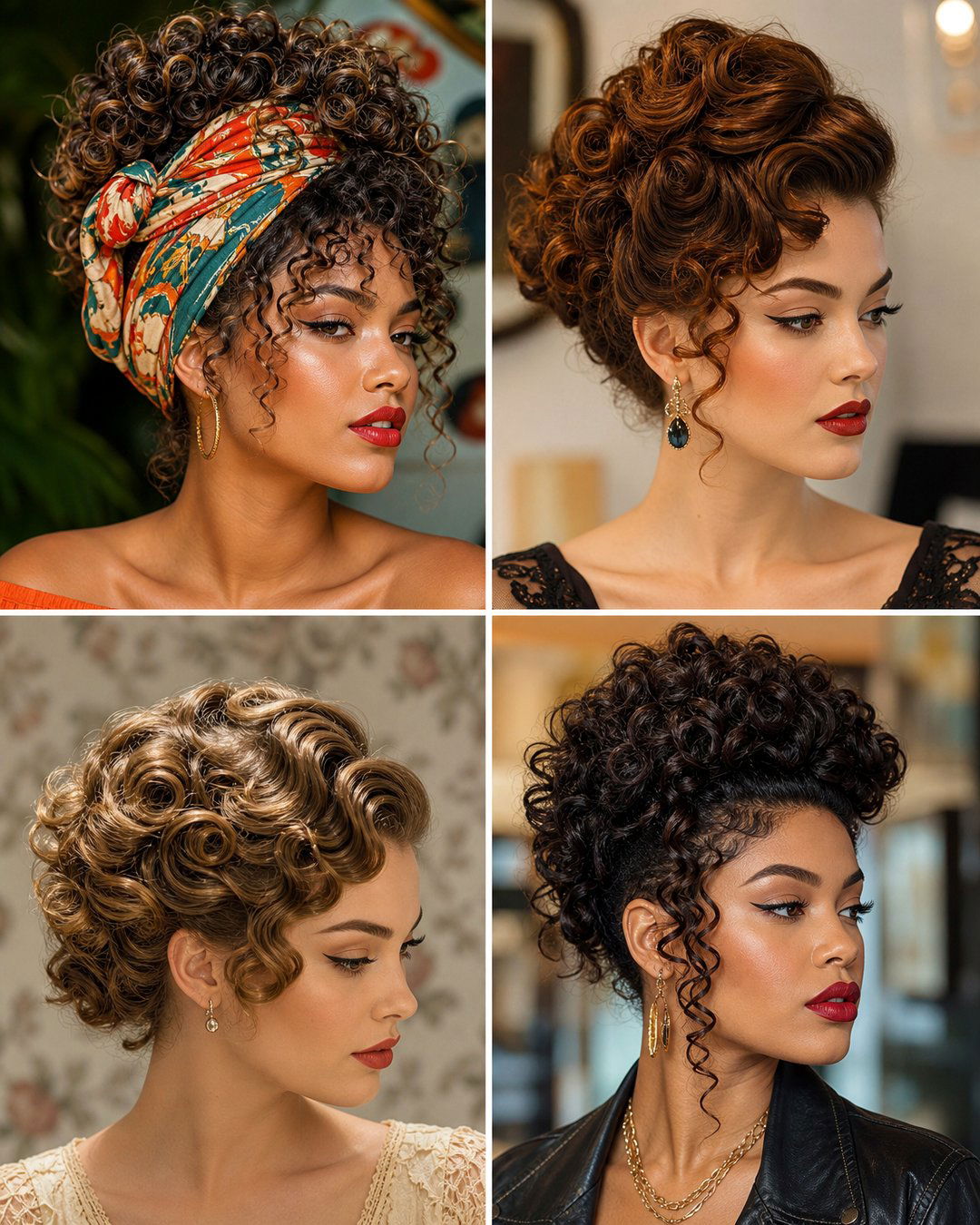 25 Gorgeous Curly Pin Up Hairstyles for Black Hair