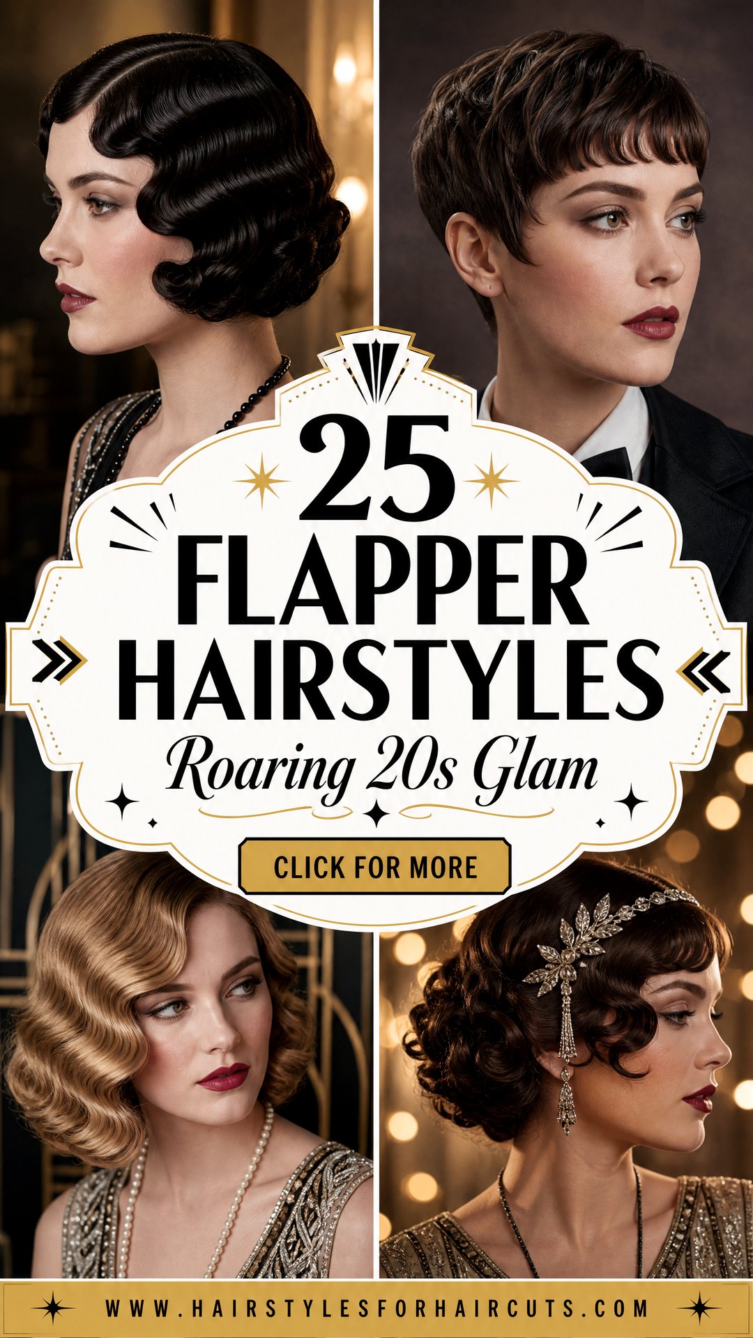 25 Gorgeous Flapper Hairstyles Roaring 20s Glam Ideas - 25 Gorgeous Flapper Hairstyles: Roaring ’20s Glam Ideas