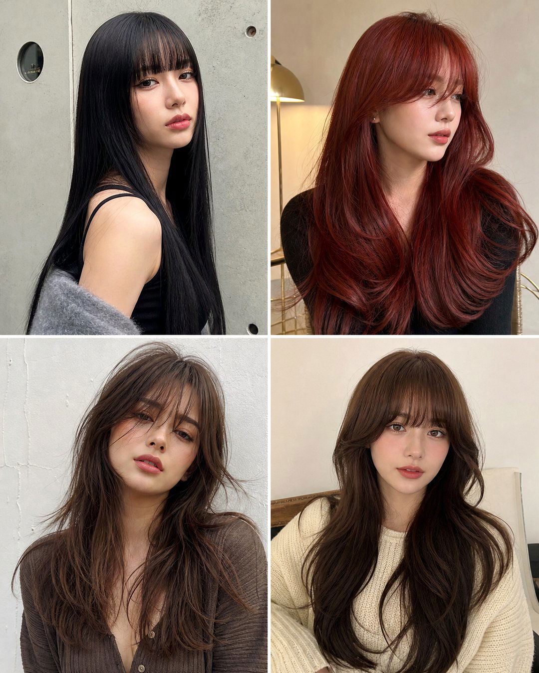 25 Gorgeous Hairstyles Long Hair With Bangs to Try