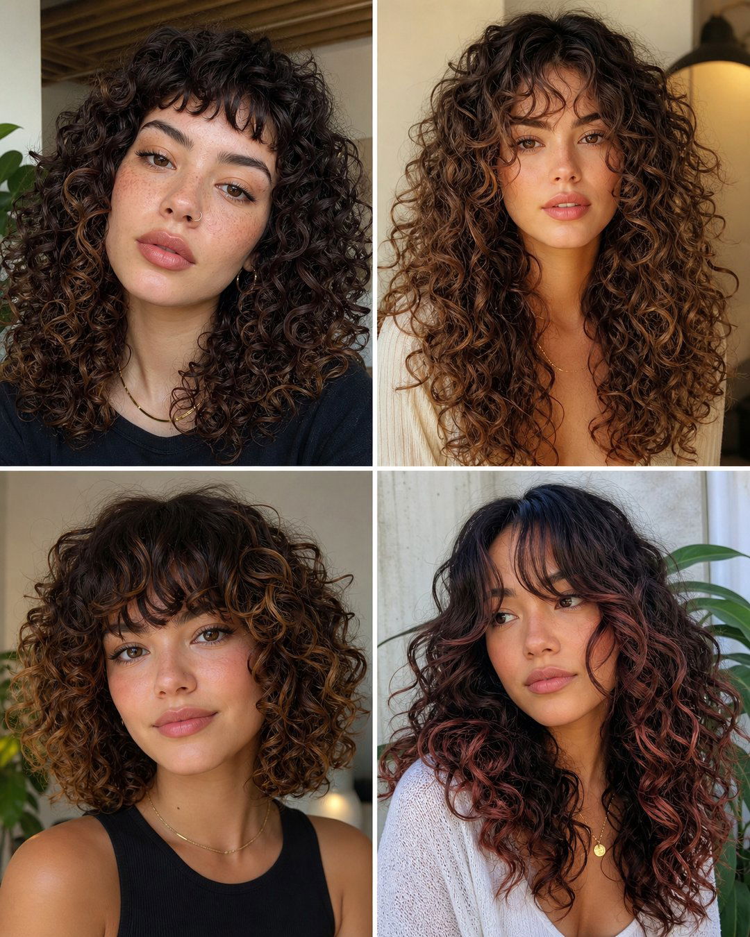 25 Gorgeous Hairstyles With Bangs for Curly Hair