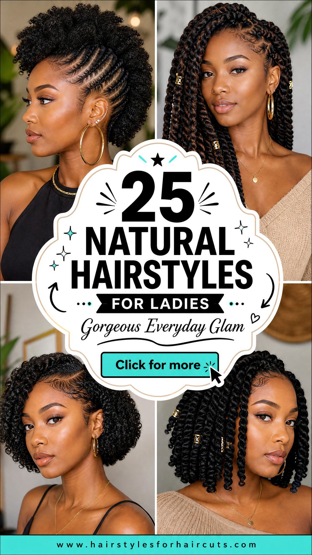 25 Gorgeous Natural Hairstyles for Ladies to Try - 25 Gorgeous Natural Hairstyles for Ladies to Try