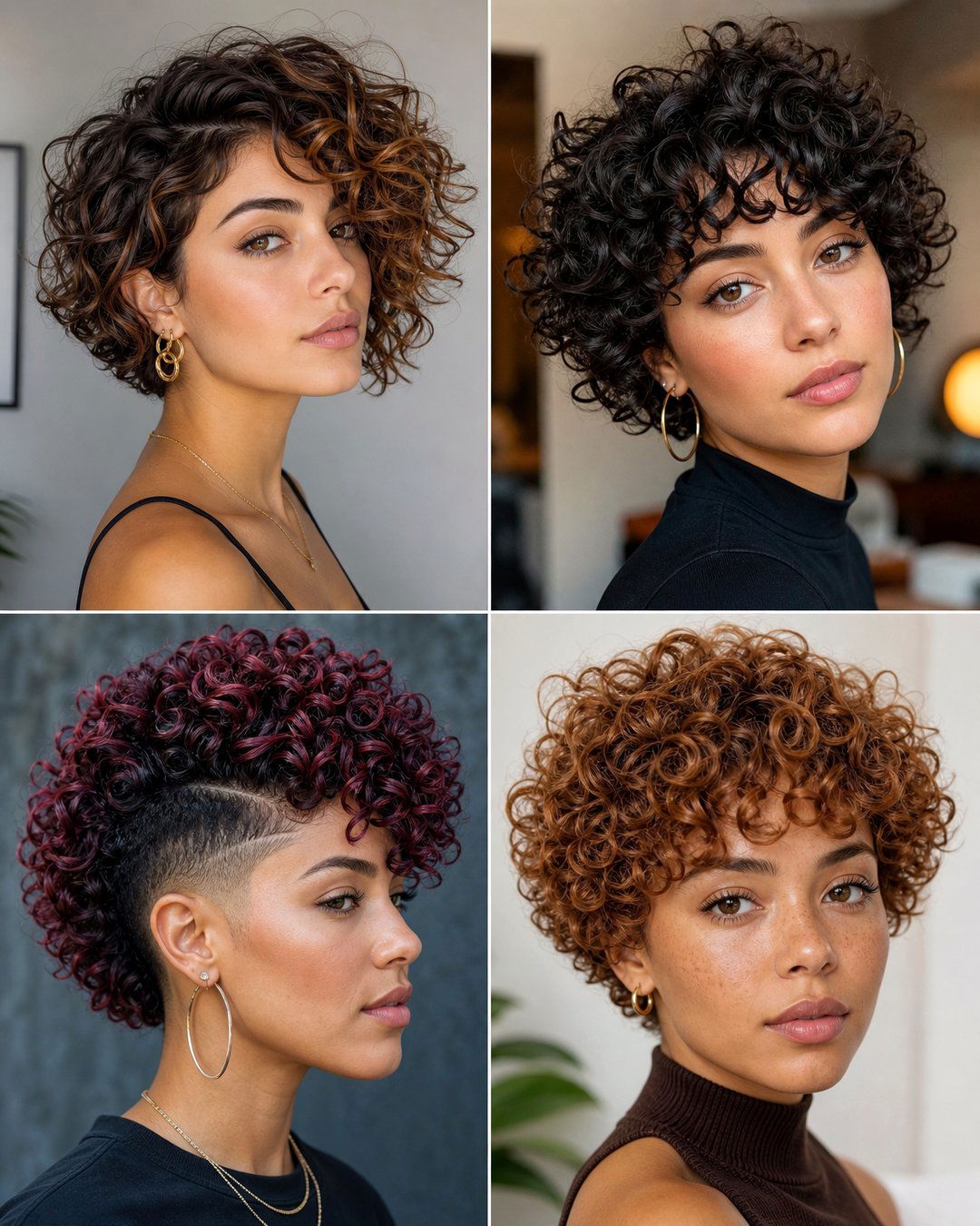 25 Gorgeous Short Haircuts for Natural Curly Hair Ideas