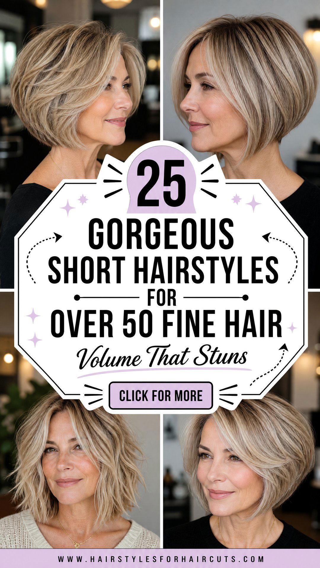 25 Gorgeous Short Hairstyles for Over 50 Fine Hair - 25 Gorgeous Short Hairstyles for Over 50 Fine Hair