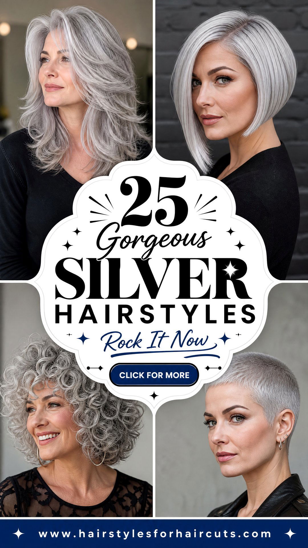 25 Gorgeous Silver Hairstyles for Women to Rock Now - 25 Gorgeous Silver Hairstyles for Women to Rock Now