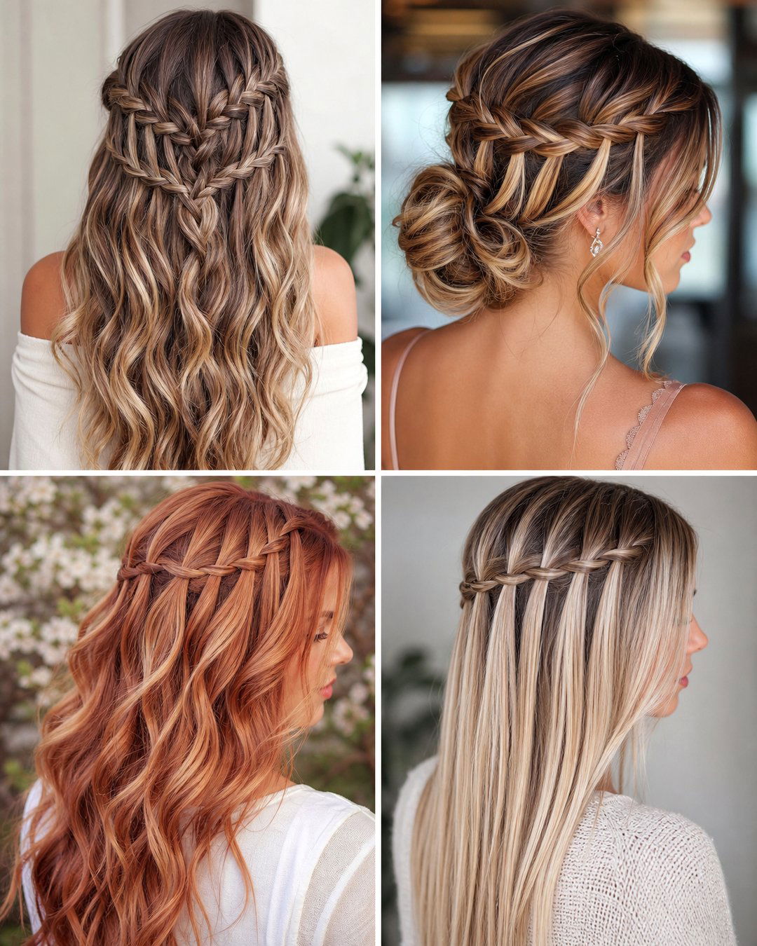 25 Gorgeous Water Fall Hairstyles for a Romantic Look