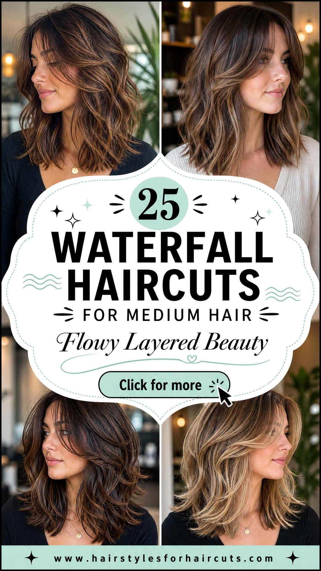 25 Gorgeous Waterfall Haircuts for Medium Hair - 25 Gorgeous Waterfall Haircuts for Medium Hair