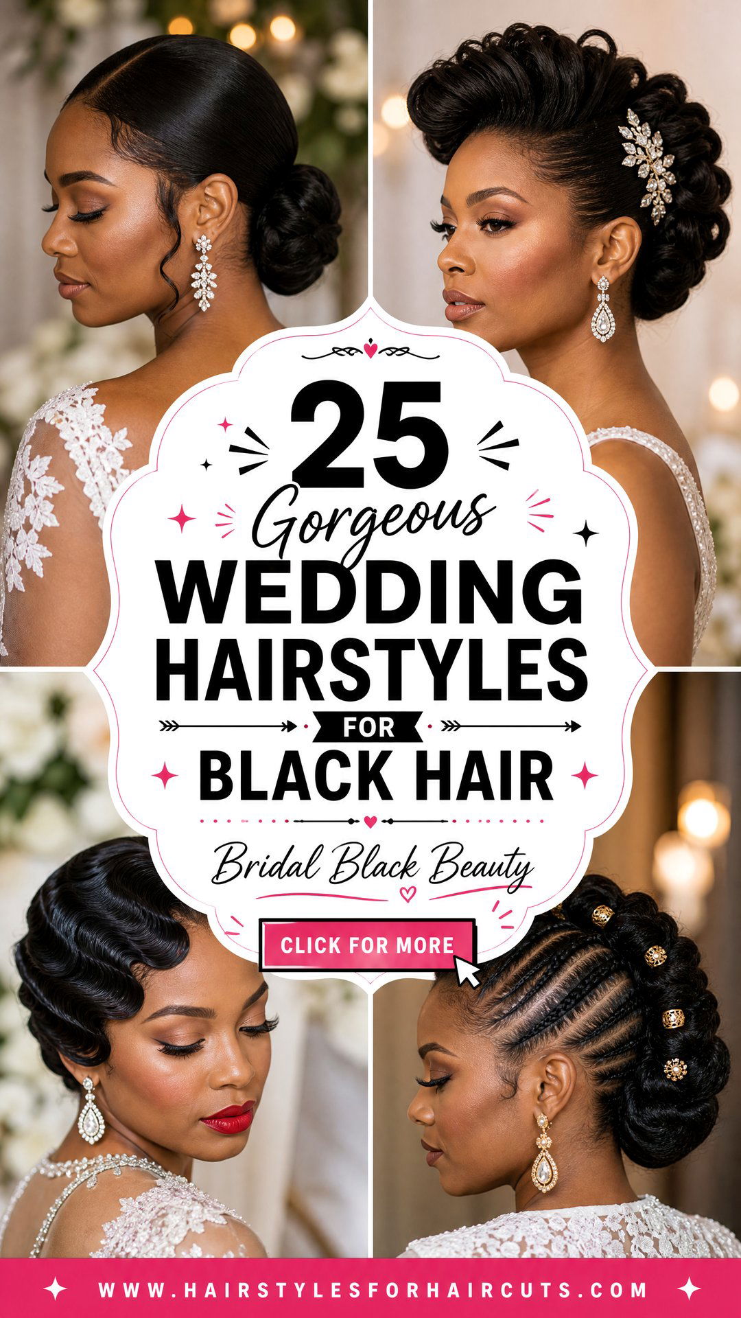 25 Gorgeous Wedding Hairstyles for Black Hair - 25 Gorgeous Wedding Hairstyles for Black Hair