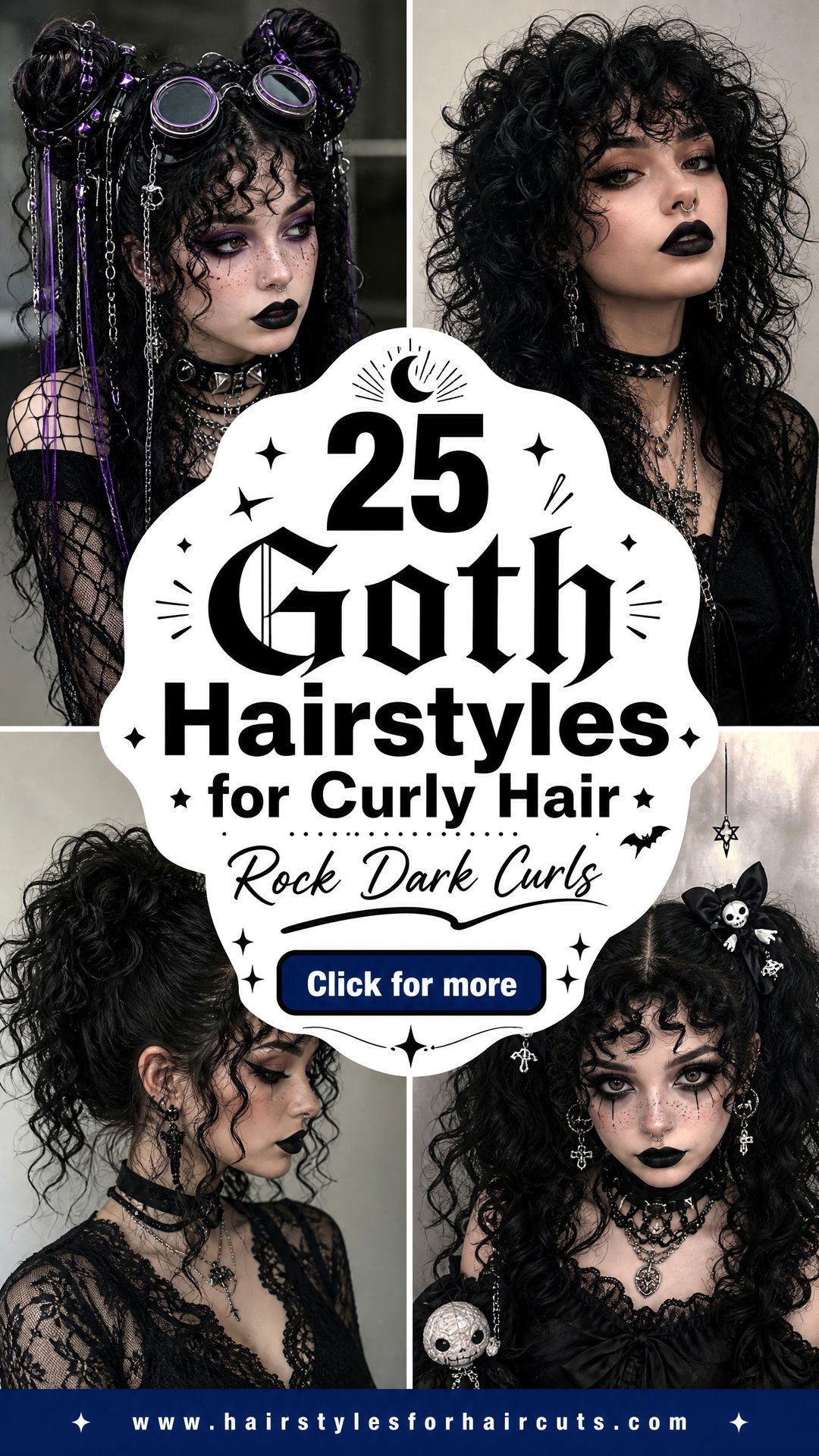 25 Goth Hairstyles for Curly Hair to Rock Today - 25 Goth Hairstyles for Curly Hair to Rock Today