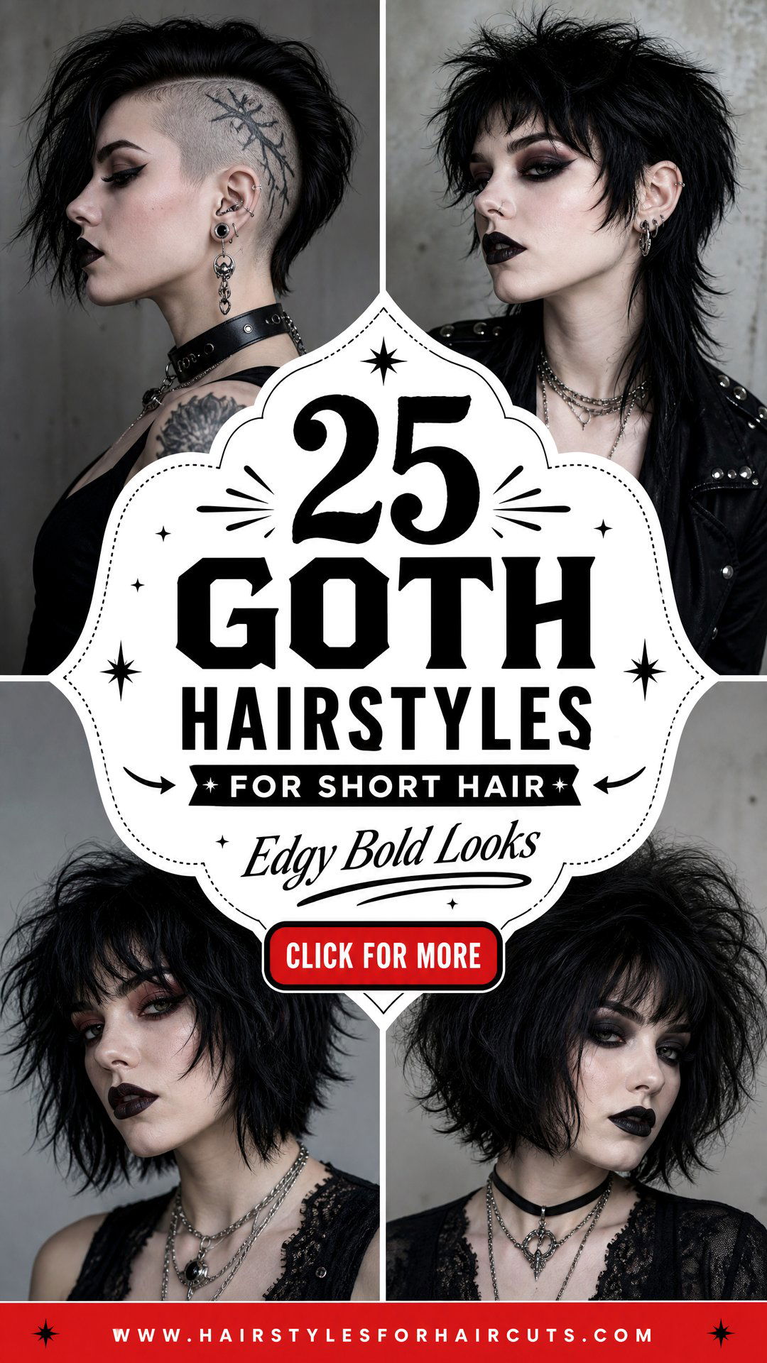 25 Goth Hairstyles for Short Hair Edgy and Bold Looks - 25 Goth Hairstyles for Short Hair: Edgy & Bold Looks