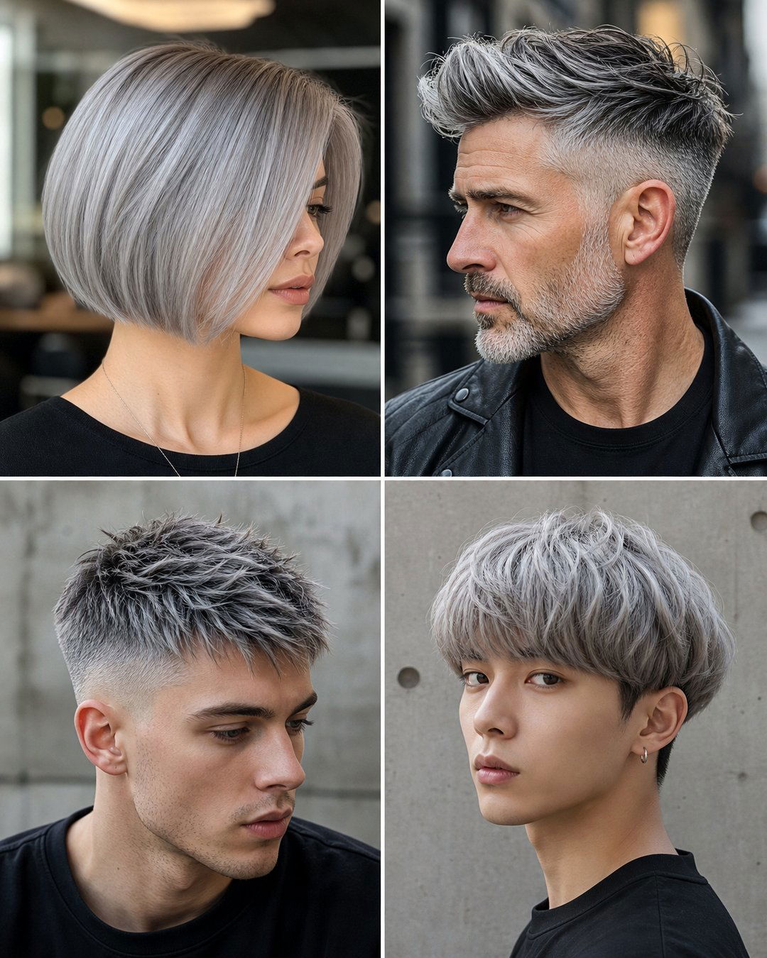 25 Gray Hairstyles Short Bold and Chic Silver Cuts to Try