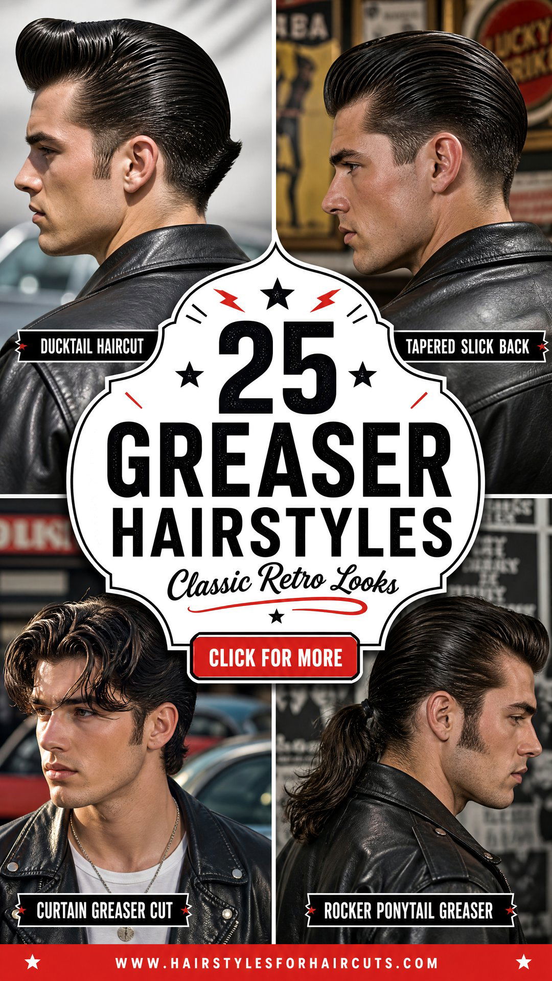 25 Greaser Hairstyles Classic Retro Looks for Bold Men - 25 Greaser Hairstyles: Classic Retro Looks for Bold Men