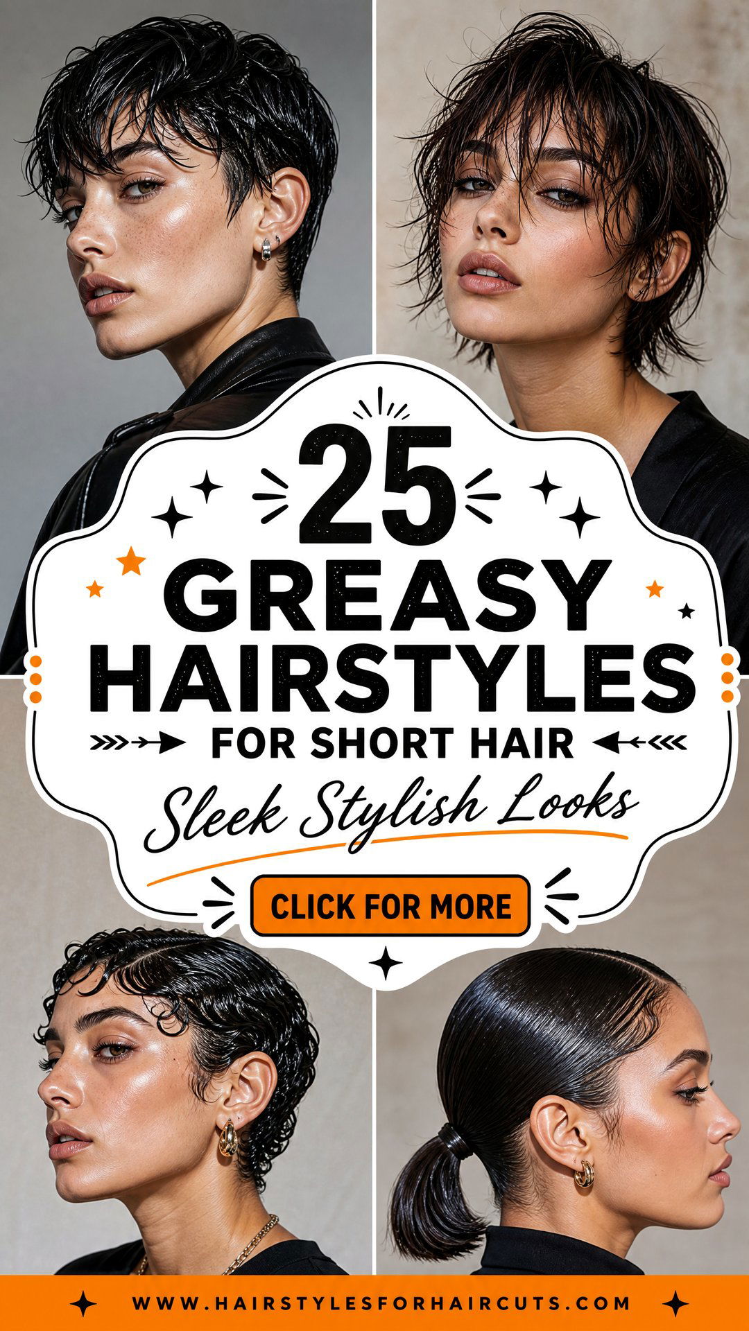 25 Greasy Hairstyles for Short Hair Sleek and Stylish Looks - 25 Greasy Hairstyles for Short Hair: Sleek & Stylish Looks