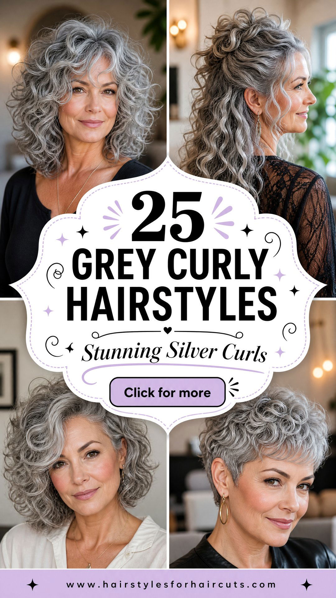 25 Grey Curly Hairstyles Stunning Silver Curls to Try - 25 Grey Curly Hairstyles: Stunning Silver Curls to Try