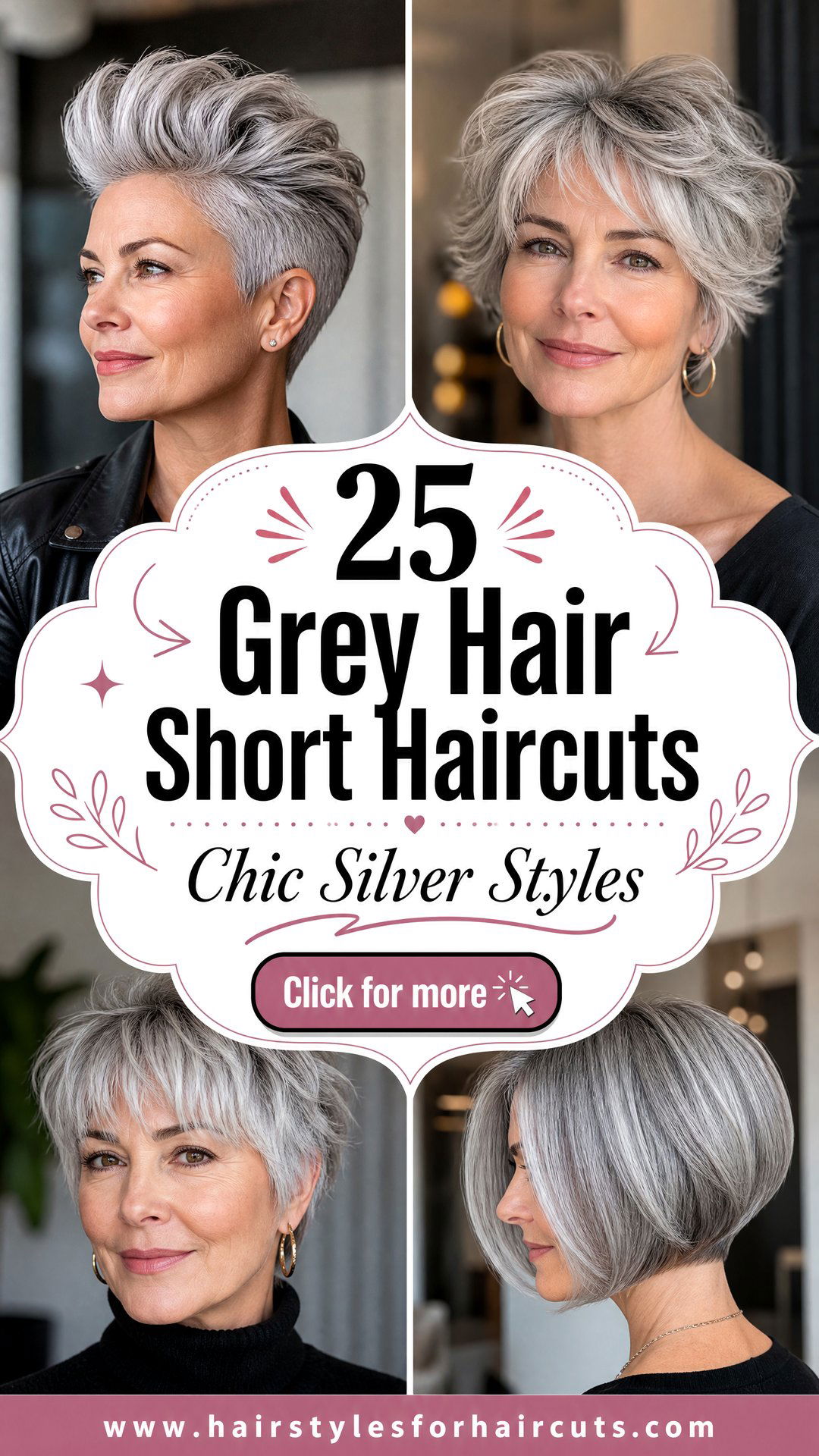 25 Grey Hair Short Haircuts Chic and Modern Silver Styles - 25 Grey Hair Short Haircuts: Chic & Modern Silver Styles