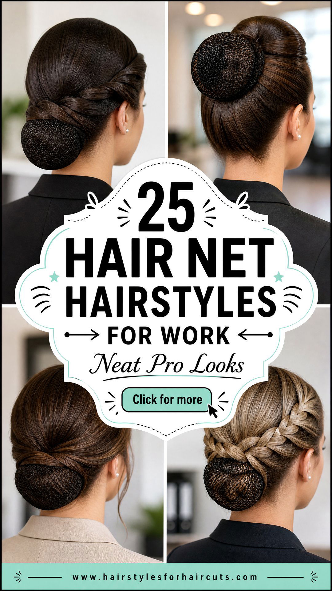 25 Hair Net Hairstyles for Work Neat and Professional Looks - 25 Hair Net Hairstyles for Work: Neat & Professional Looks
