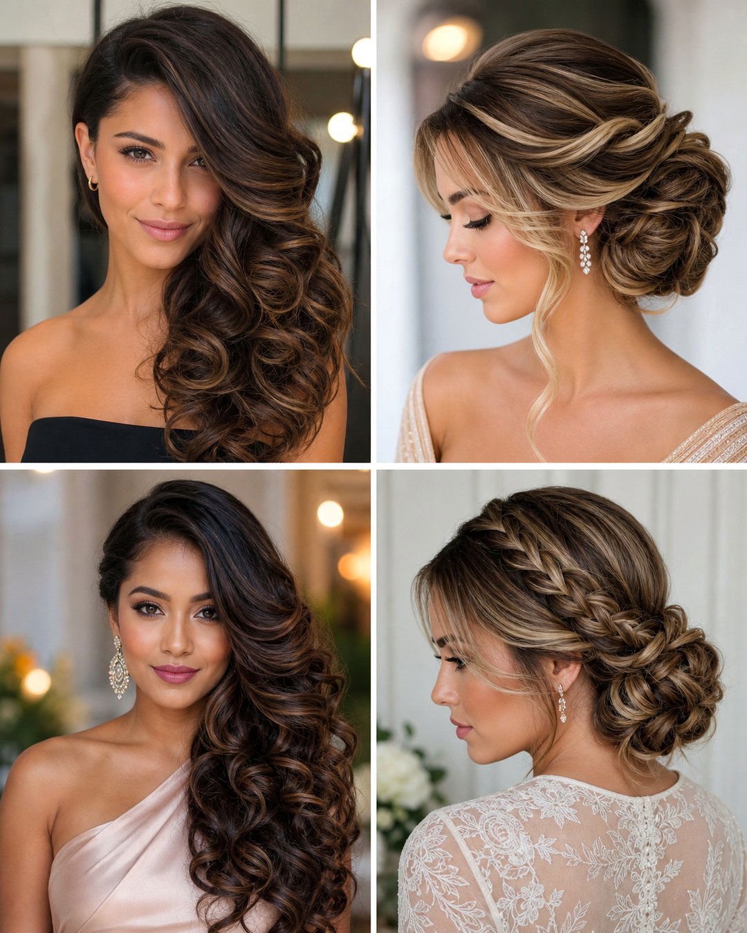 25 Hair to the Side Wedding Hairstyles for Brides
