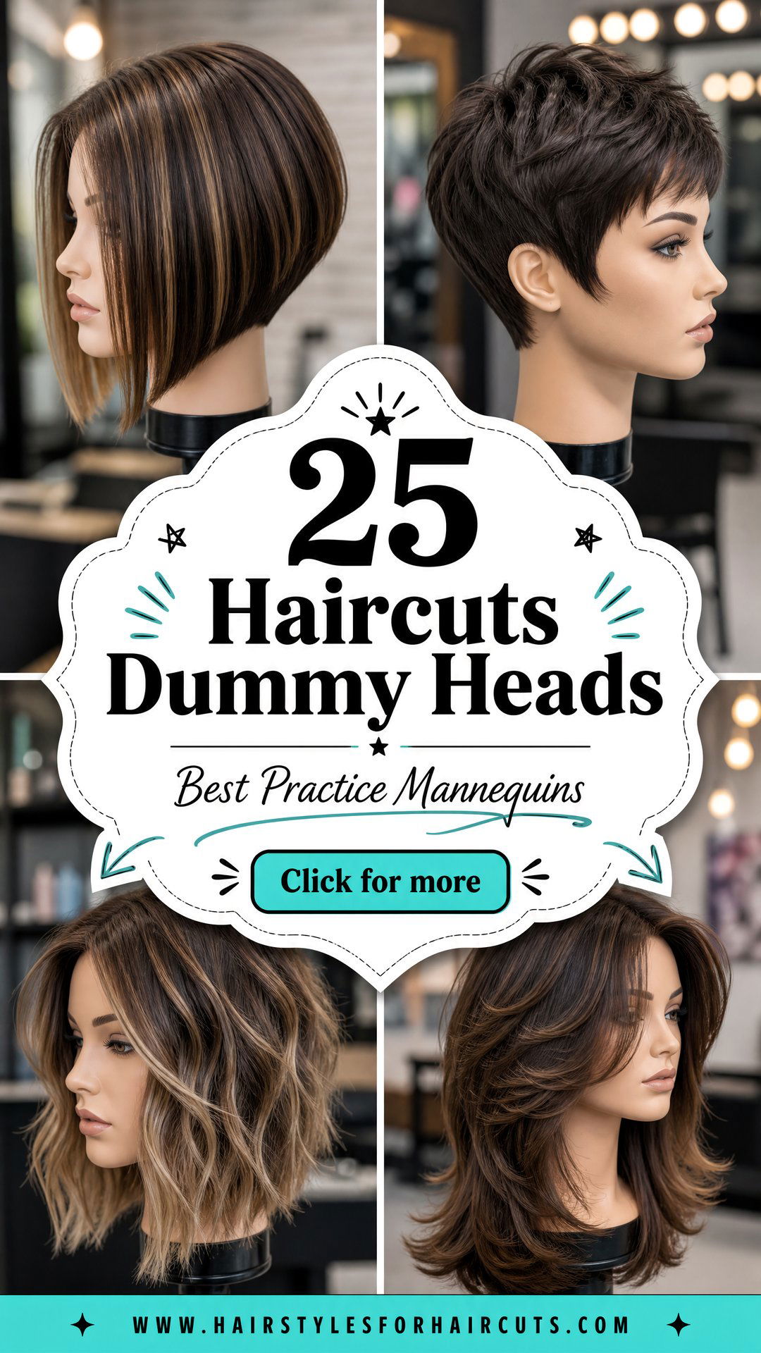 25 Haircuts Dummy Heads Best Practice Mannequins - 25 Haircuts Dummy Heads: Best Practice Mannequins