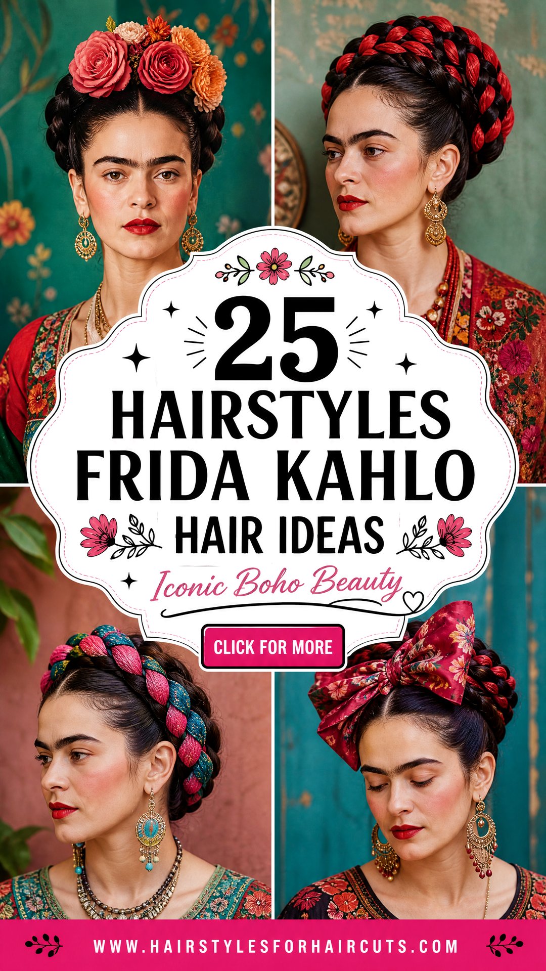 25 Hairstyles Frida Kahlo Hair Inspirations and Ideas - 25 Hairstyles: Frida Kahlo Hair Inspirations & Ideas