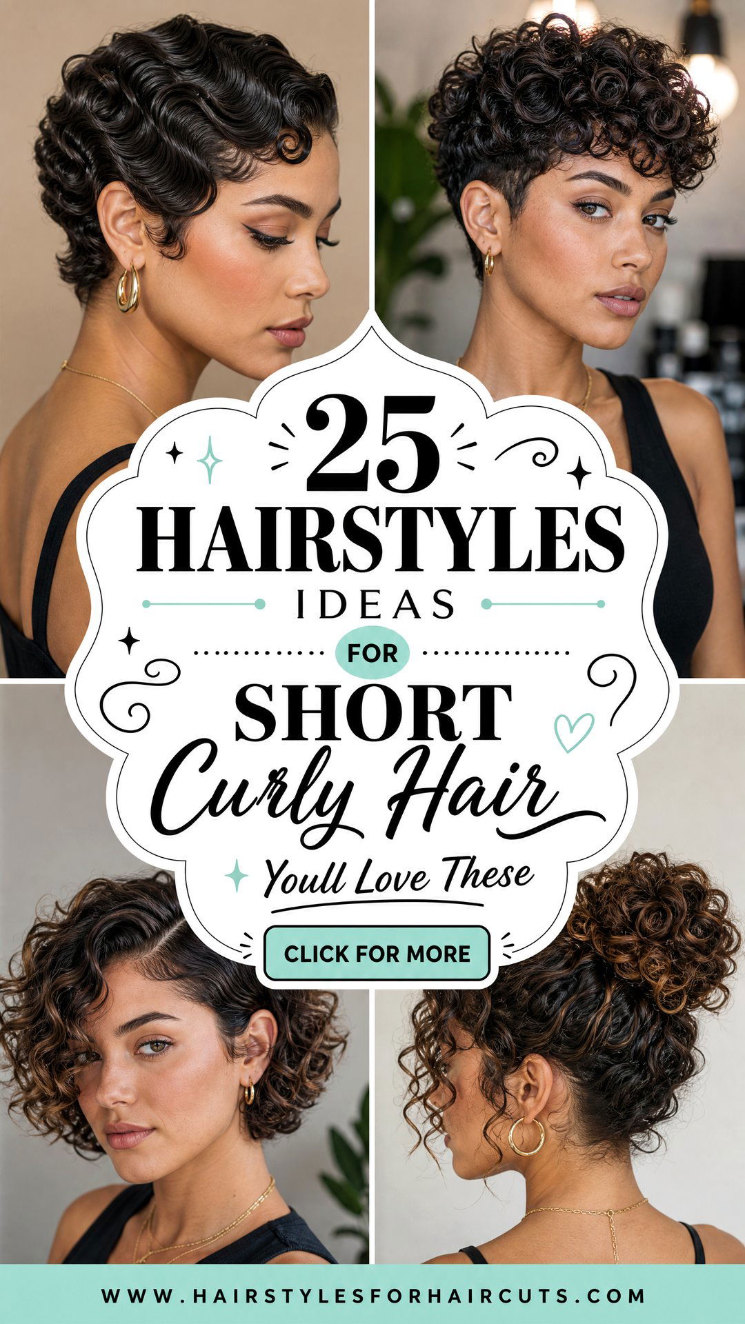 25 Hairstyles Ideas for Short Curly Hair Youll Love - 25 Hairstyles Ideas for Short Curly Hair You’ll Love