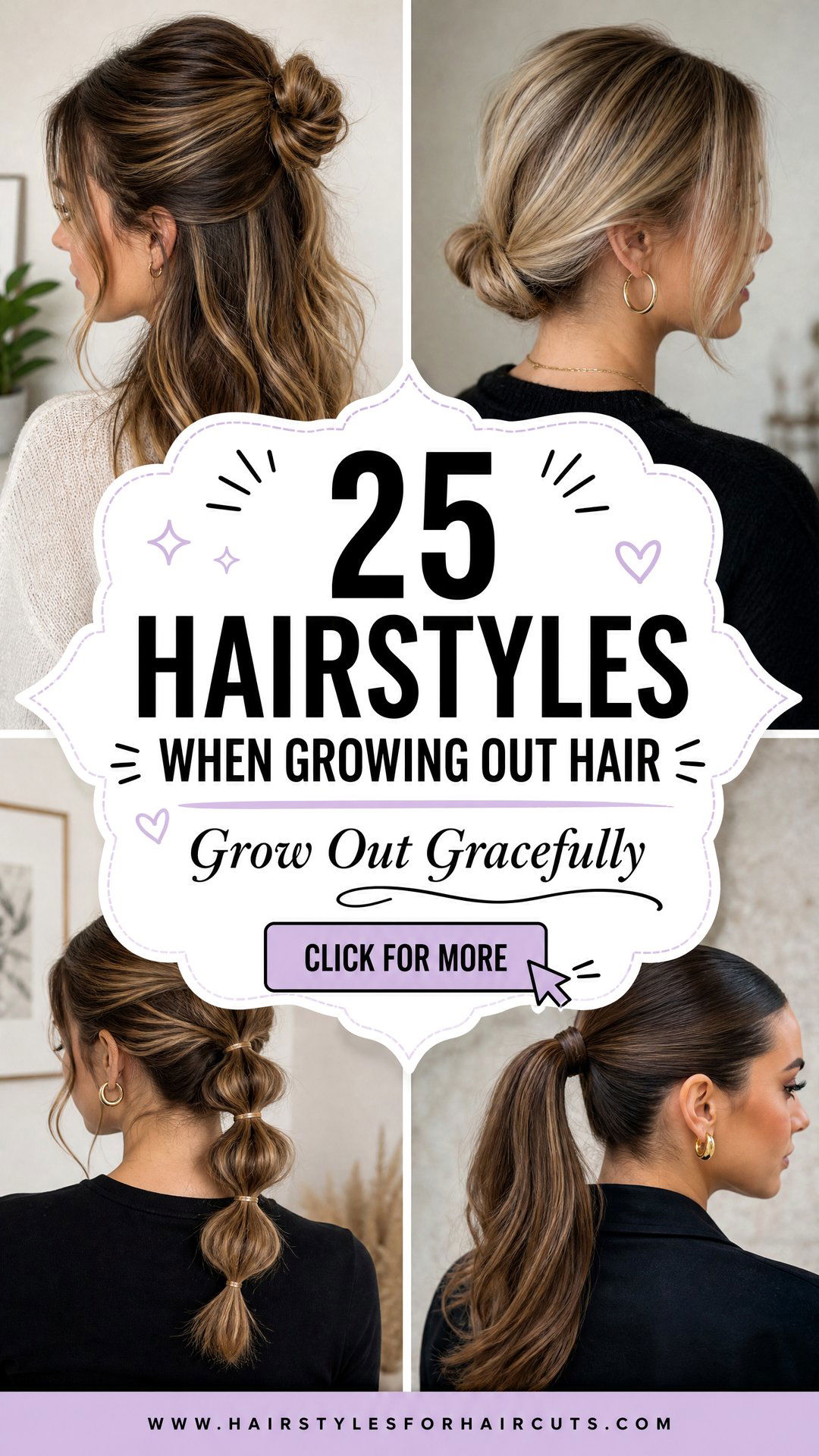 25 Hairstyles When Growing Out Hair Gracefully - 25 Hairstyles When Growing Out Hair Gracefully