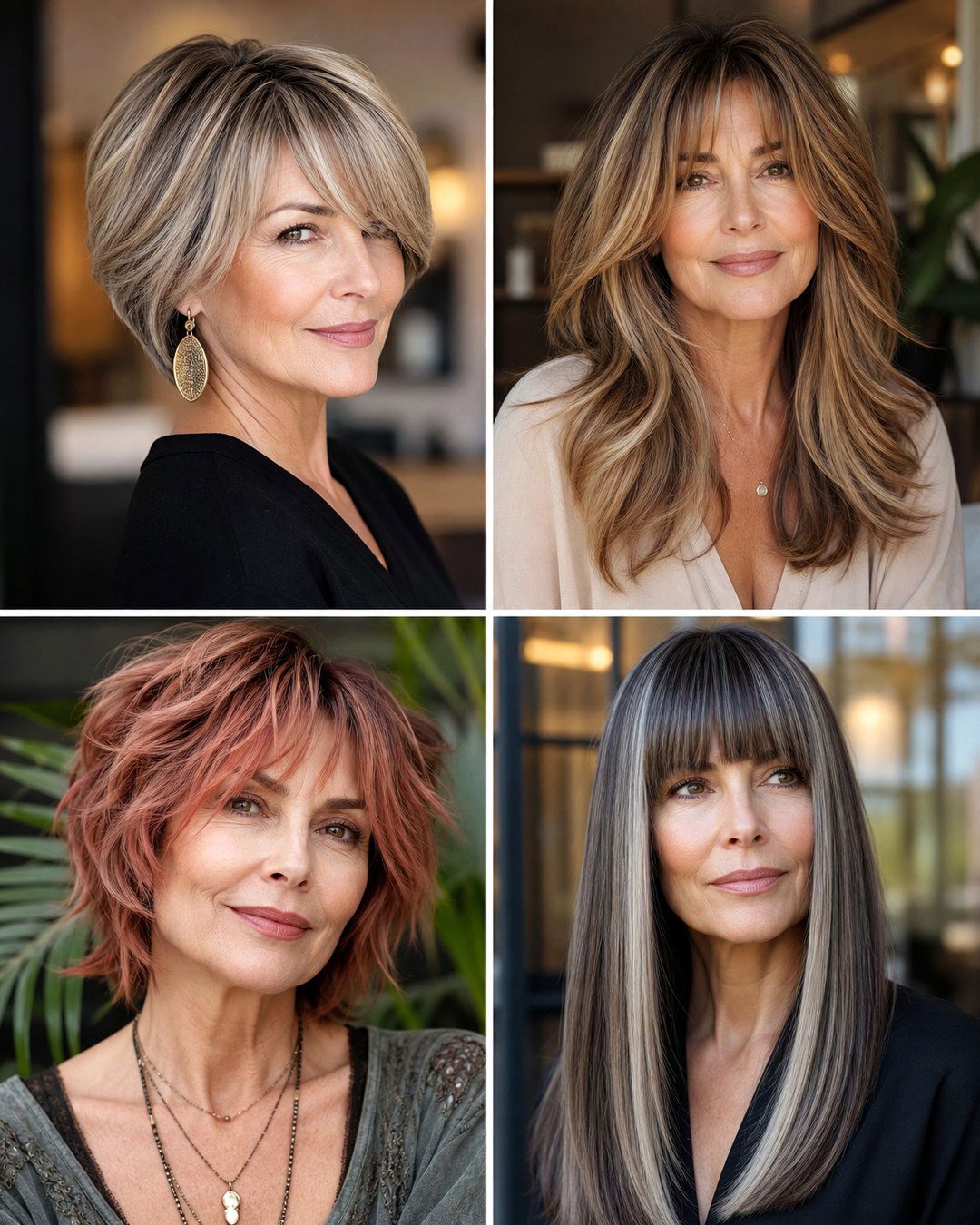 25 Hairstyles With Bangs Over 50 Youthful and Chic Looks