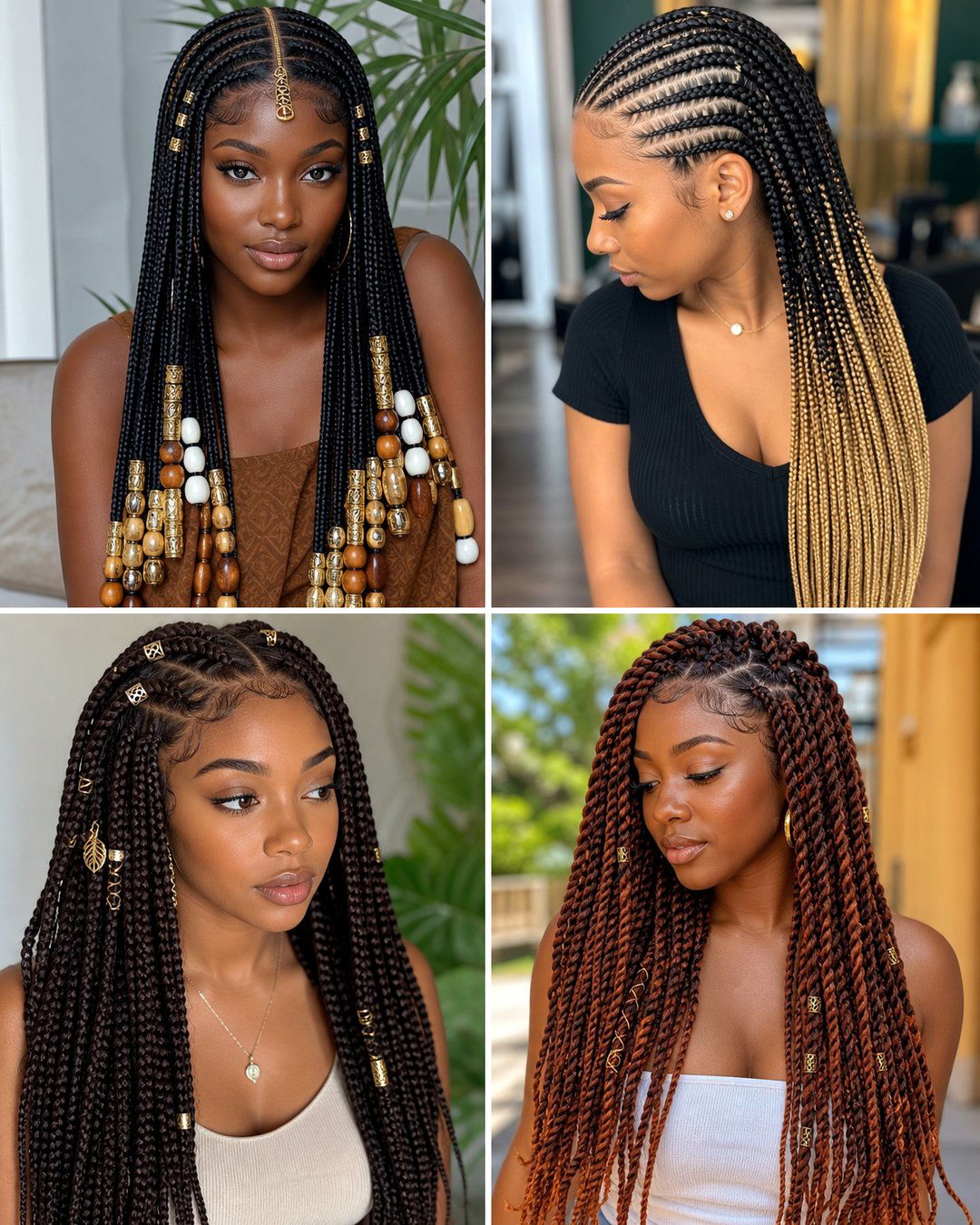 25 Hairstyles With Extensions for Black Hair Braids