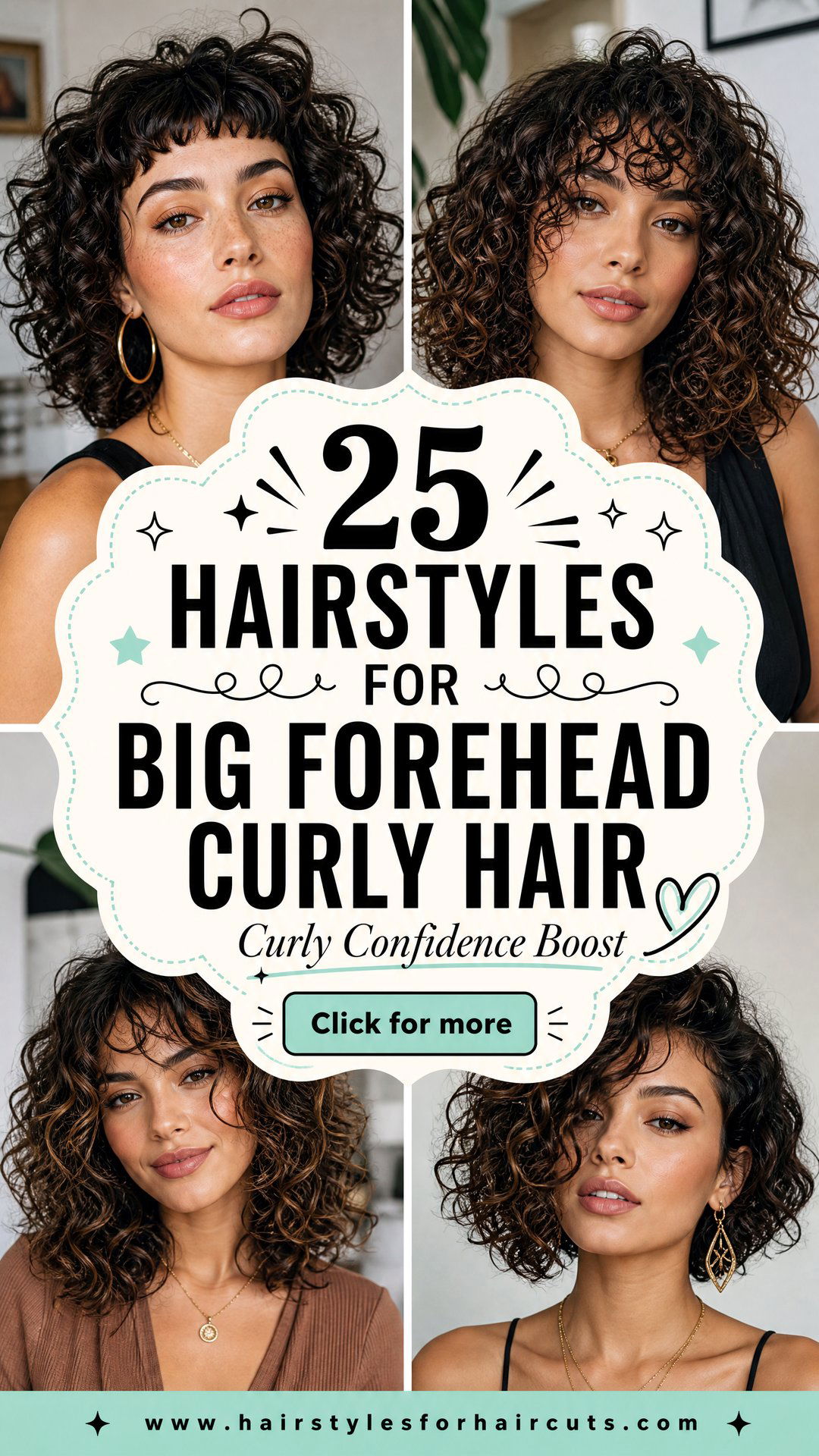 25 Hairstyles for Big Forehead Curly Hair to Flatter You - 25 Hairstyles for Big Forehead Curly Hair to Flatter You