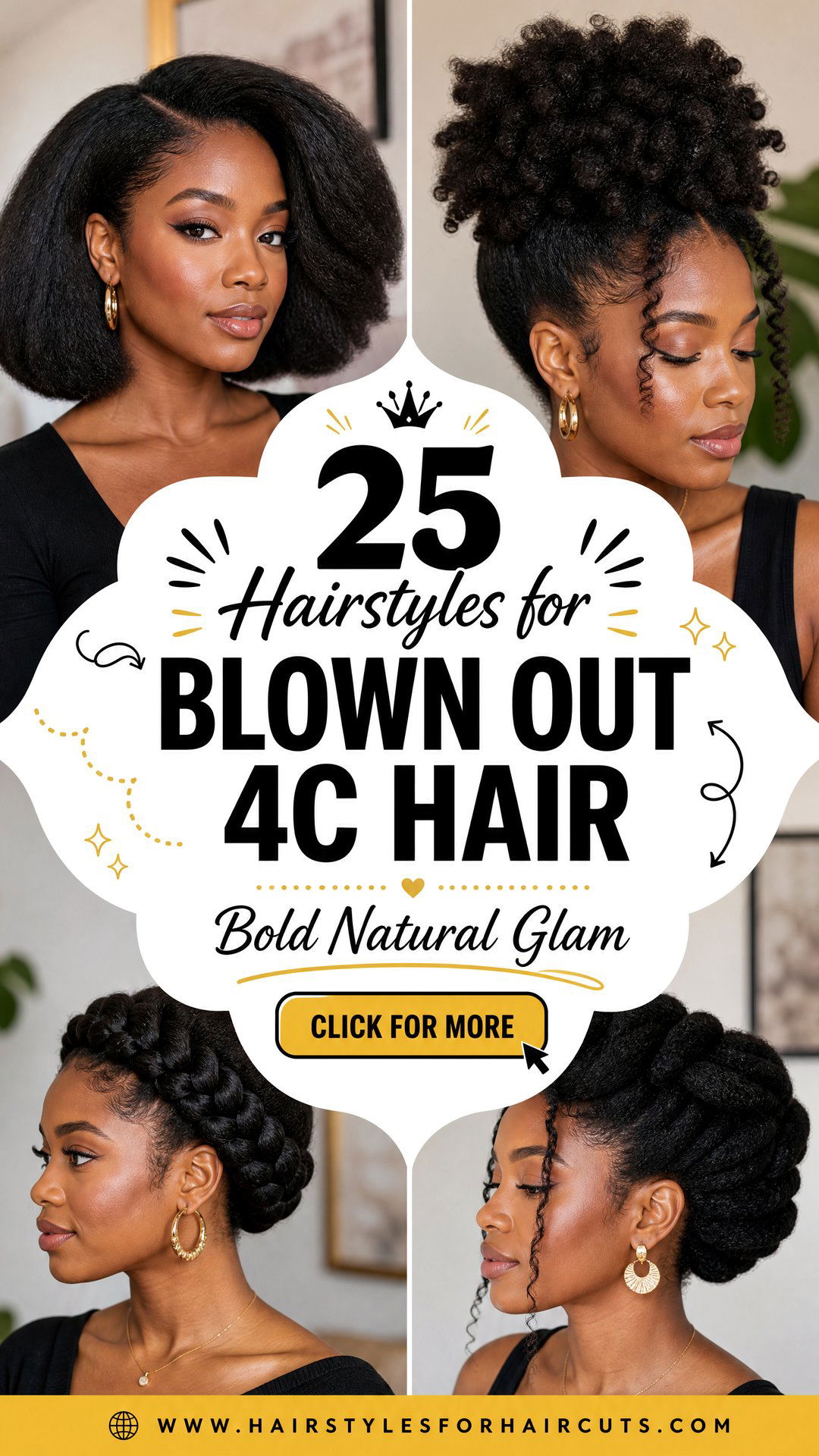 25 Hairstyles for Blown Out 4C Hair to Inspire You - 25 Hairstyles for Blown Out 4C Hair to Inspire You