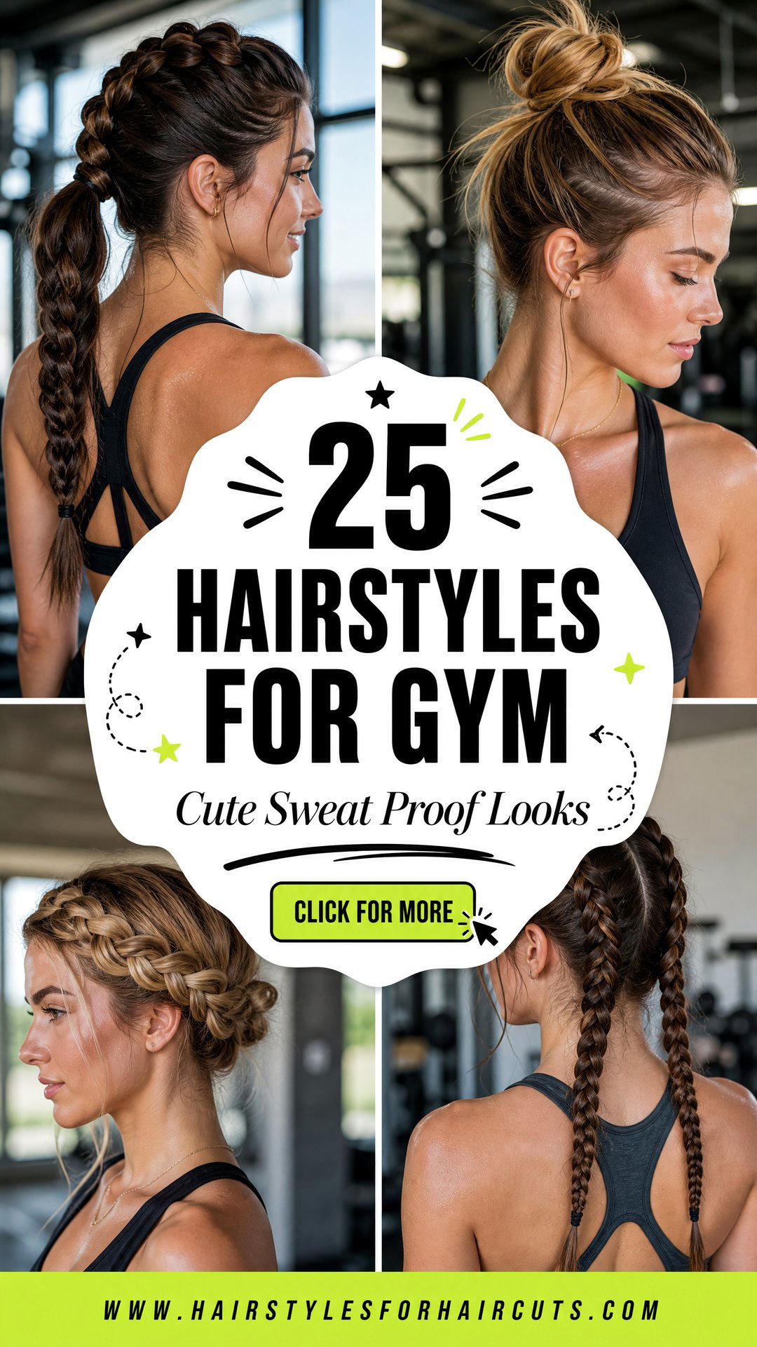25 Hairstyles for Gym Cute and Sweat-Proof Workout Looks - 25 Hairstyles for Gym: Cute & Sweat-Proof Workout Looks