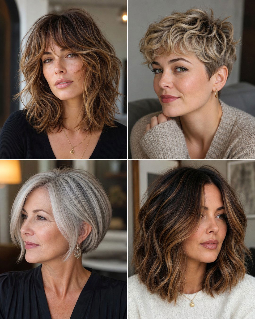 25 Hairstyles for Thick Wavy Hair Over 50 to Love