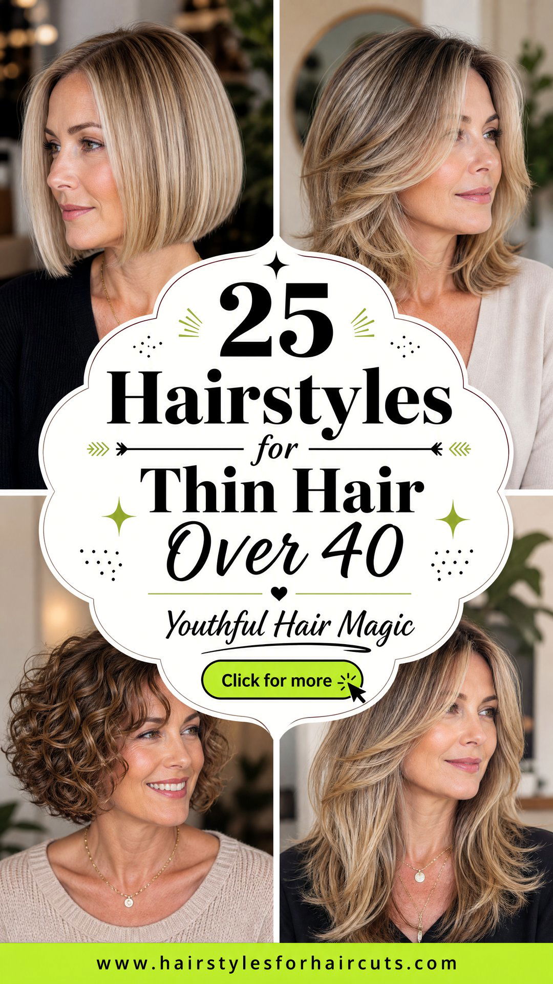 25 Hairstyles for Thin Hair Over 40 Youthful Looks - 25 Hairstyles for Thin Hair Over 40: Youthful Looks