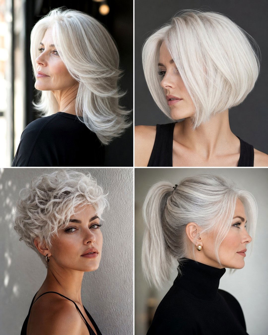 25 Hairstyles for White Hair Elegant and Chic Looks