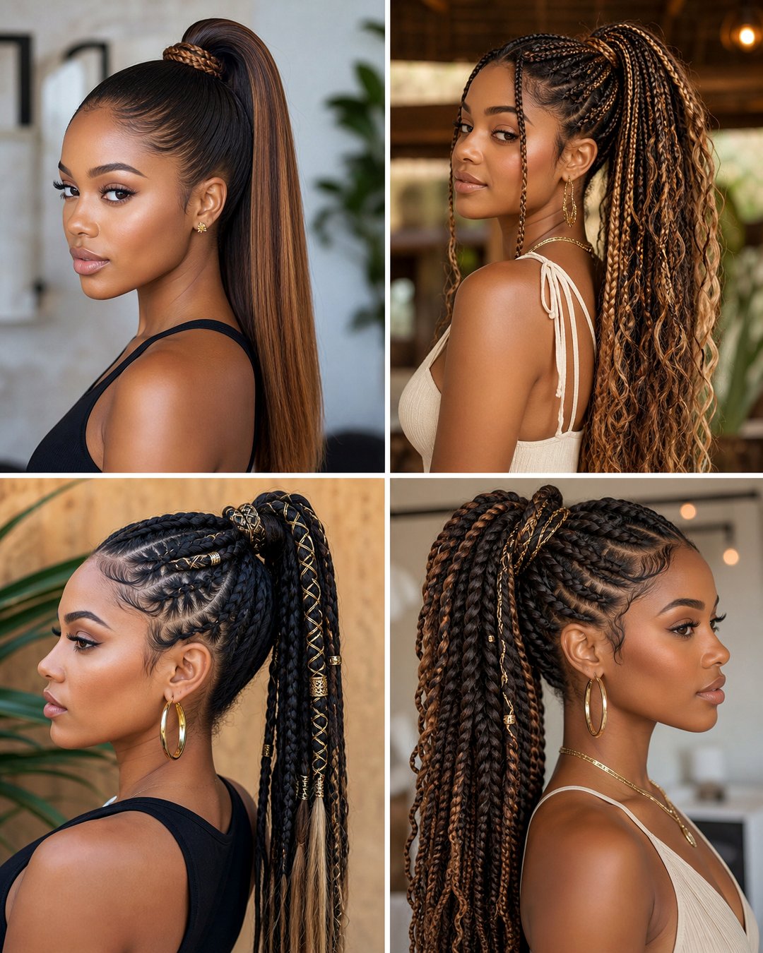 25 High Ponytail Hairstyles for Black Hair Ideas