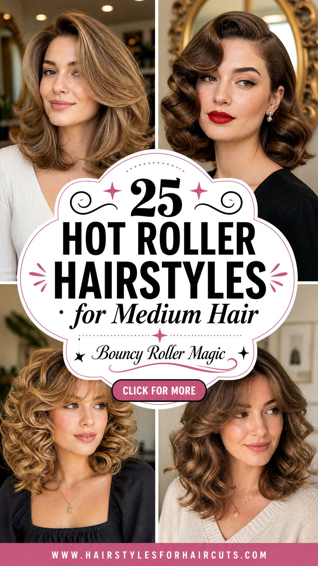 25 Hot Roller Hairstyles for Medium Hair to Try Today - 25 Hot Roller Hairstyles for Medium Hair to Try Today