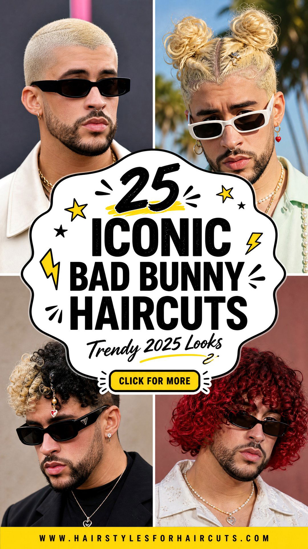 25 Iconic Bad Bunny Haircuts to Try in 2025 - 25 Iconic Bad Bunny Haircuts to Try in 2025