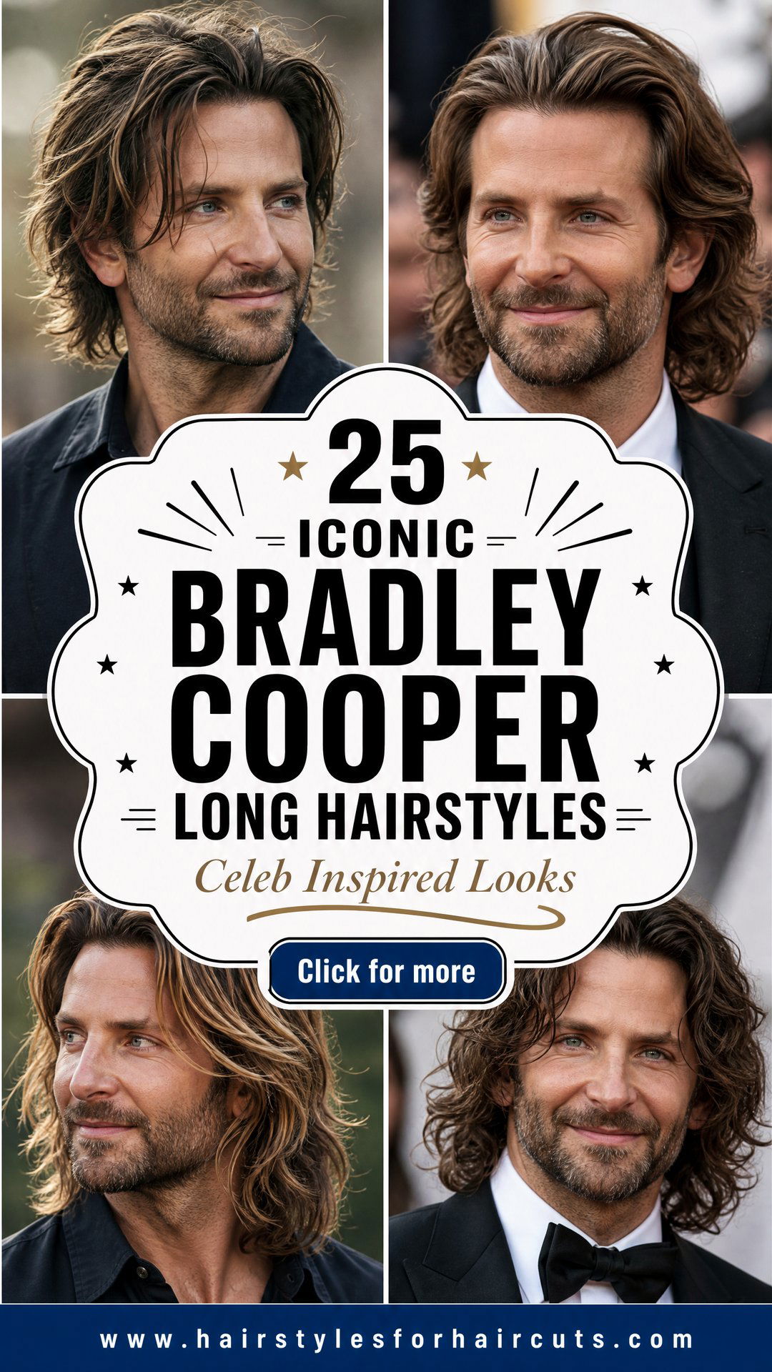 25 Iconic Bradley Cooper Long Hairstyles to Copy - 25 Iconic Bradley Cooper Long Hairstyles to Copy