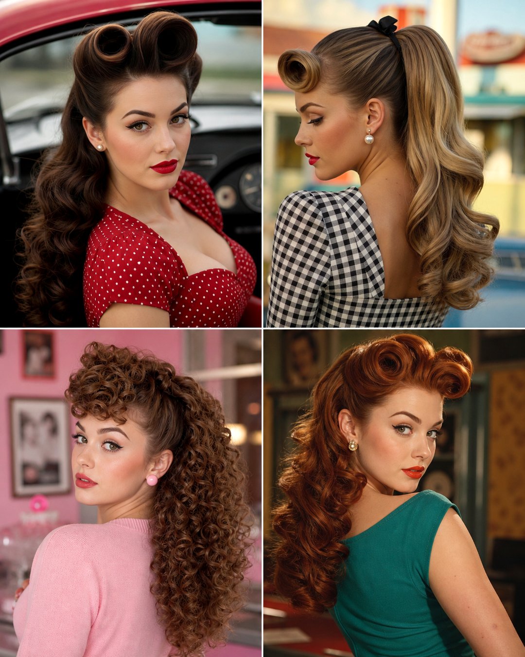 25 Iconic Long Hair 50s Hairstyles for Vintage Glam