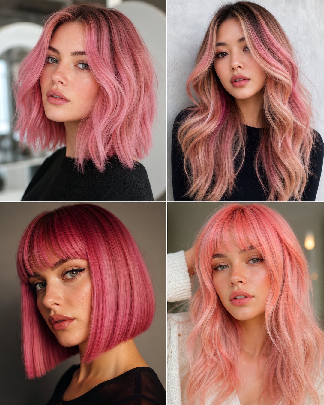 25 Iconic Pink Ladies Hairstyles for Retro Glam Vibes