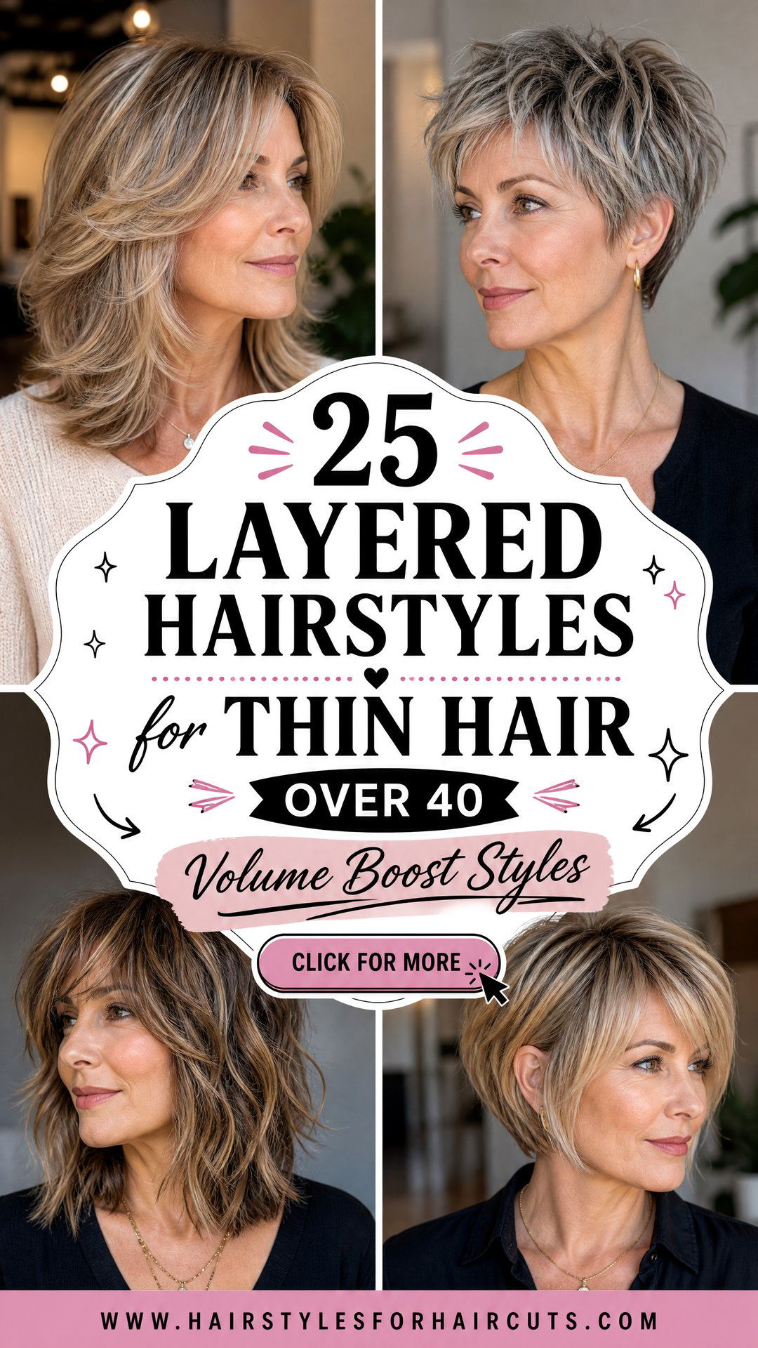 25 Layered Hairstyles for Thin Hair Over 40 Volume Boost - 25 Layered Hairstyles for Thin Hair Over 40: Volume Boost