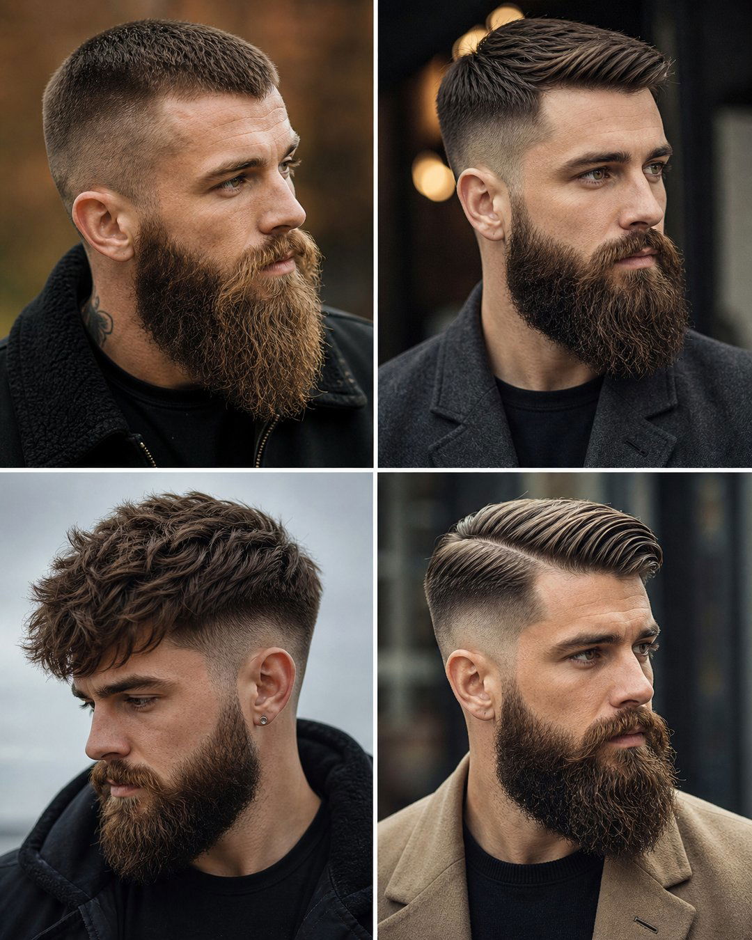25 Long Beard Short Hairstyles Bold Manly Looks 2024