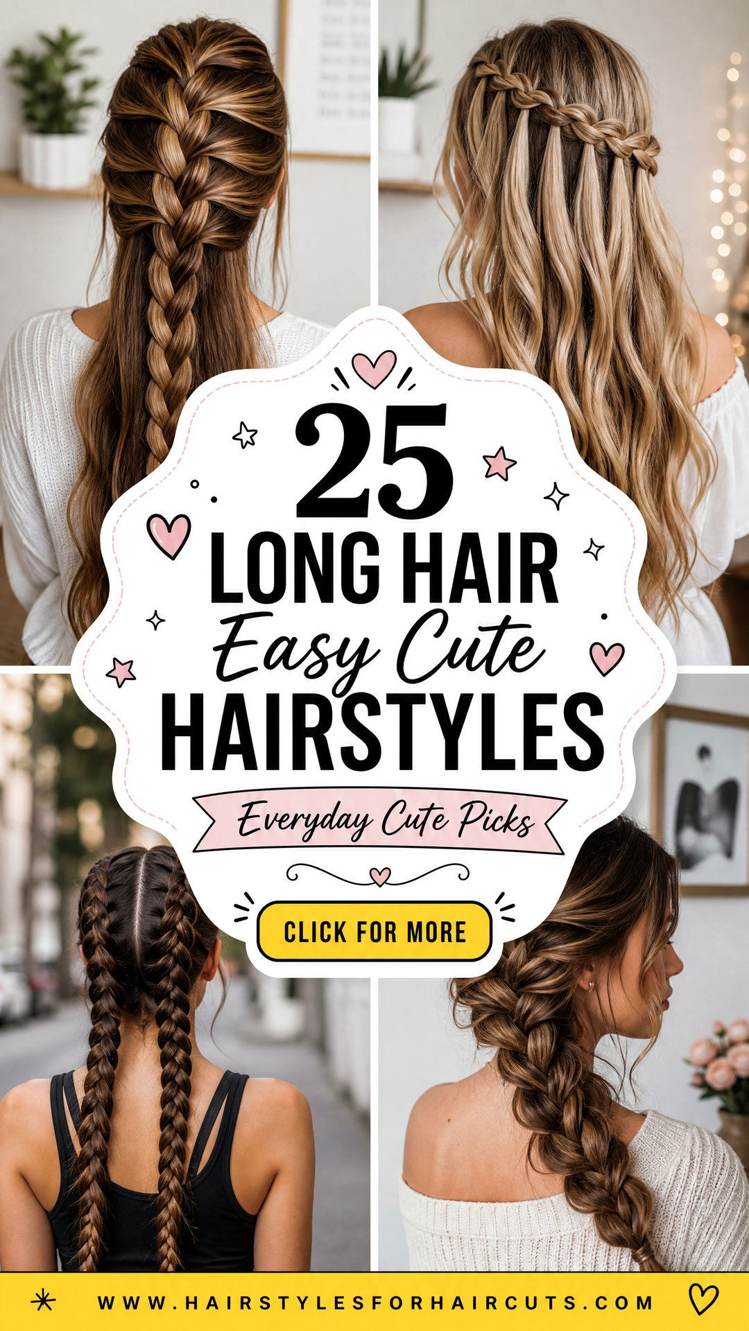 25 Long Hair Easy Cute Hairstyles for Everyday Looks - 25 Long Hair Easy Cute Hairstyles for Everyday Looks