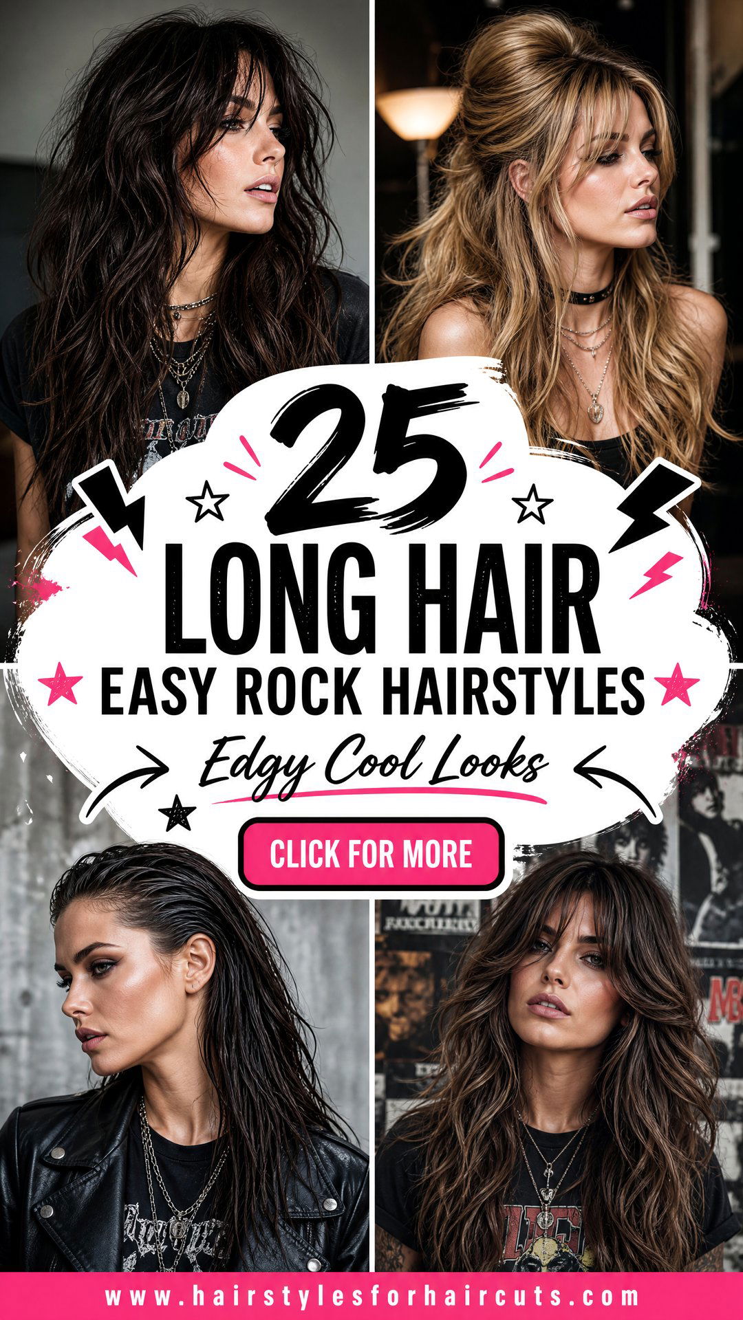 25 Long Hair Easy Rock Hairstyles for Edgy Looks - 25 Long Hair Easy Rock Hairstyles for Edgy Looks