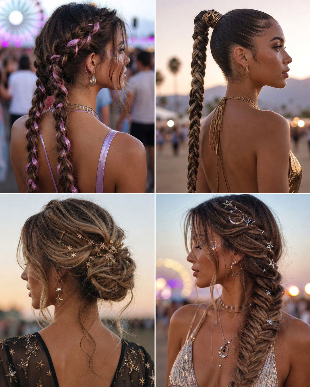 25 Long Hair Festival Hairstyles for Boho Vibes