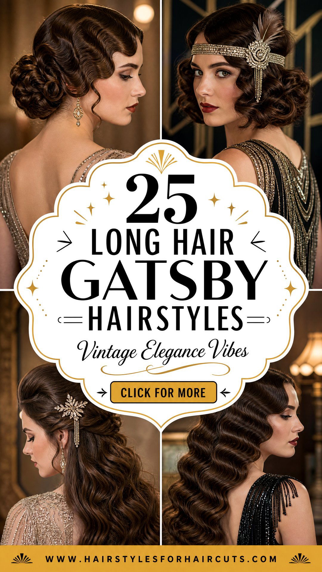 25 Long Hair Gatsby Hairstyles for Vintage Elegance - 25 Long Hair Gatsby Hairstyles for Vintage Elegance