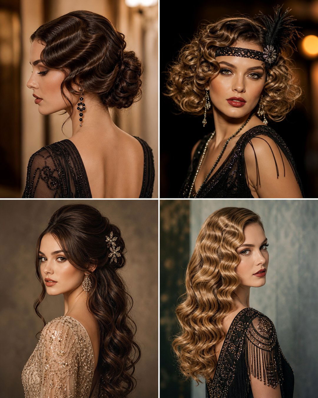 25 Long Hair Gatsby Hairstyles for Vintage Elegance