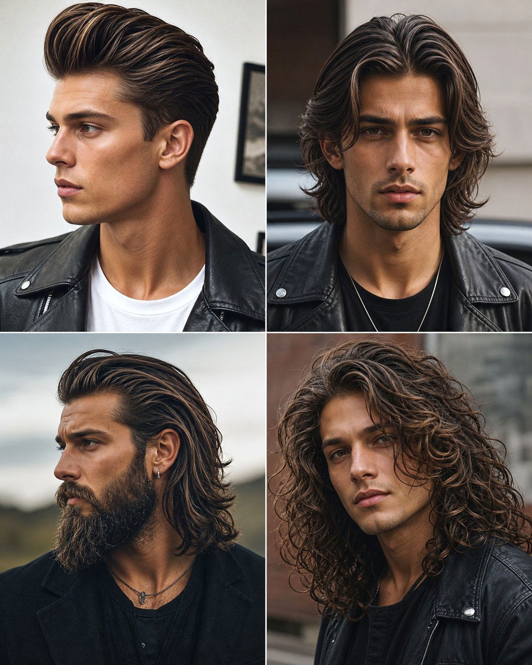 25 Long Hair Greaser Hairstyles for Retro Cool Vibes